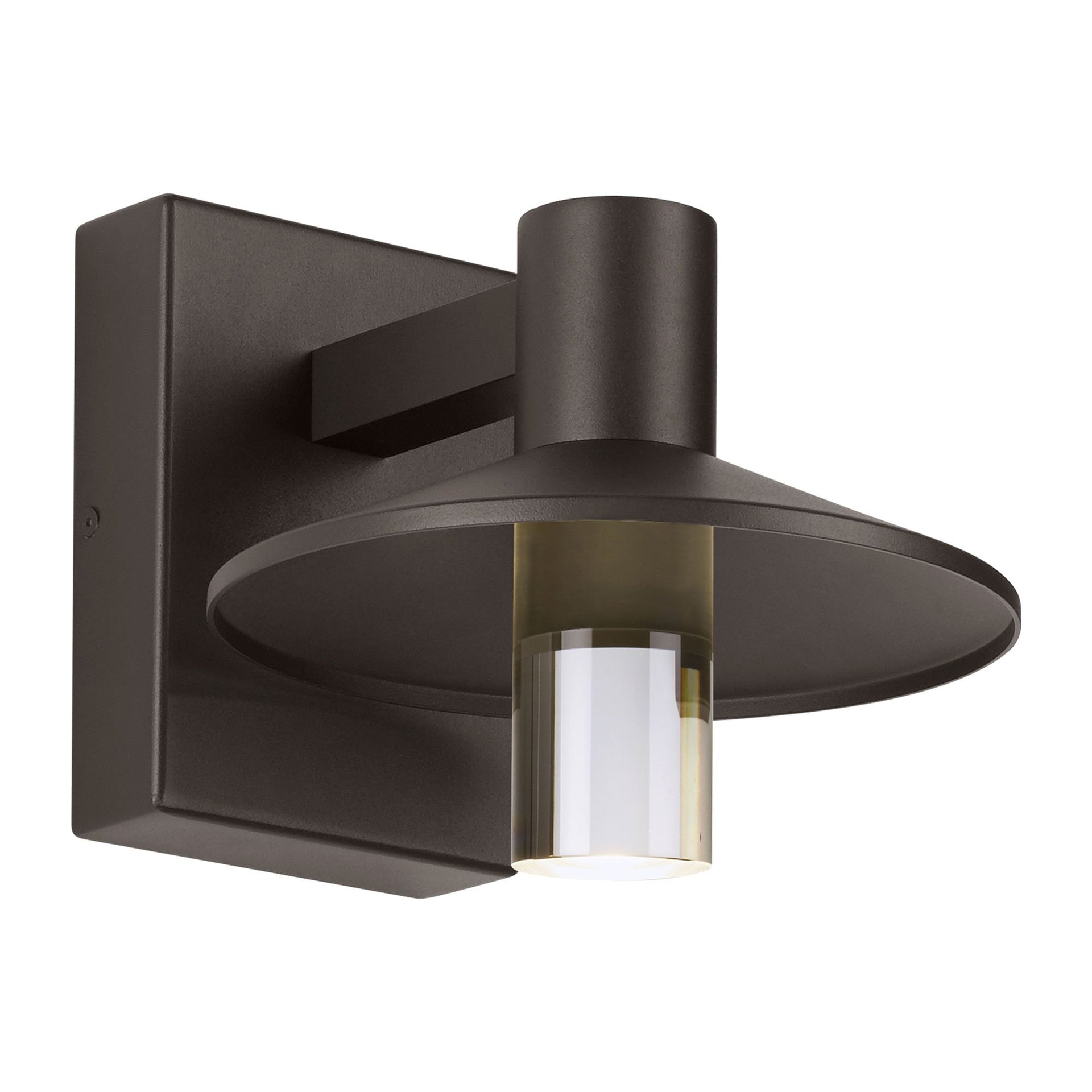 Bronze Dimmable Outdoor Wall Light with Aluminum Shade