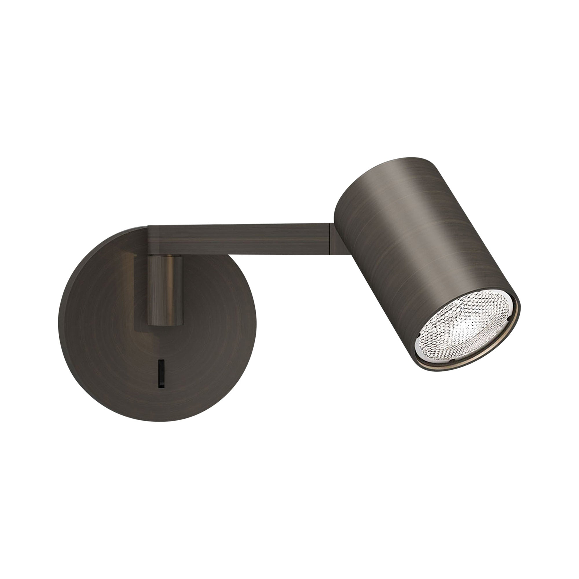 White Metal Adjustable Swing Arm Wall Sconce