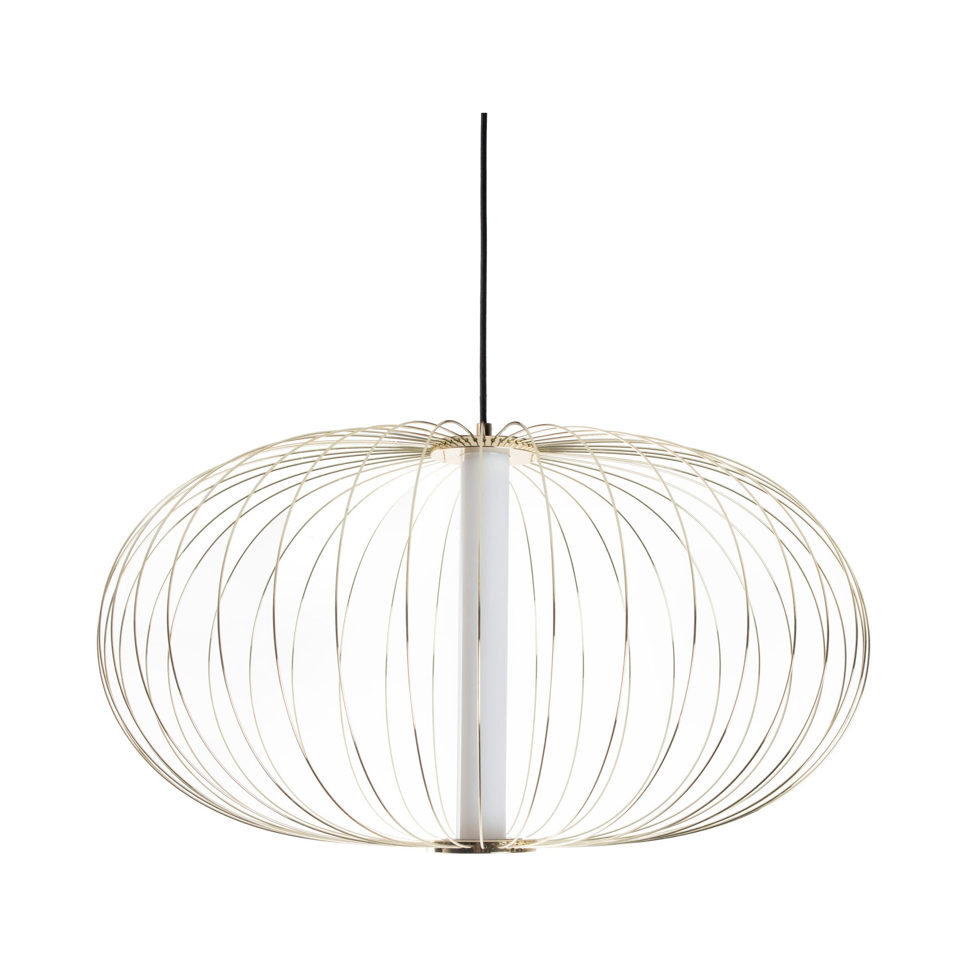 Delano Modern Black Cage Lantern Pendant 20 in