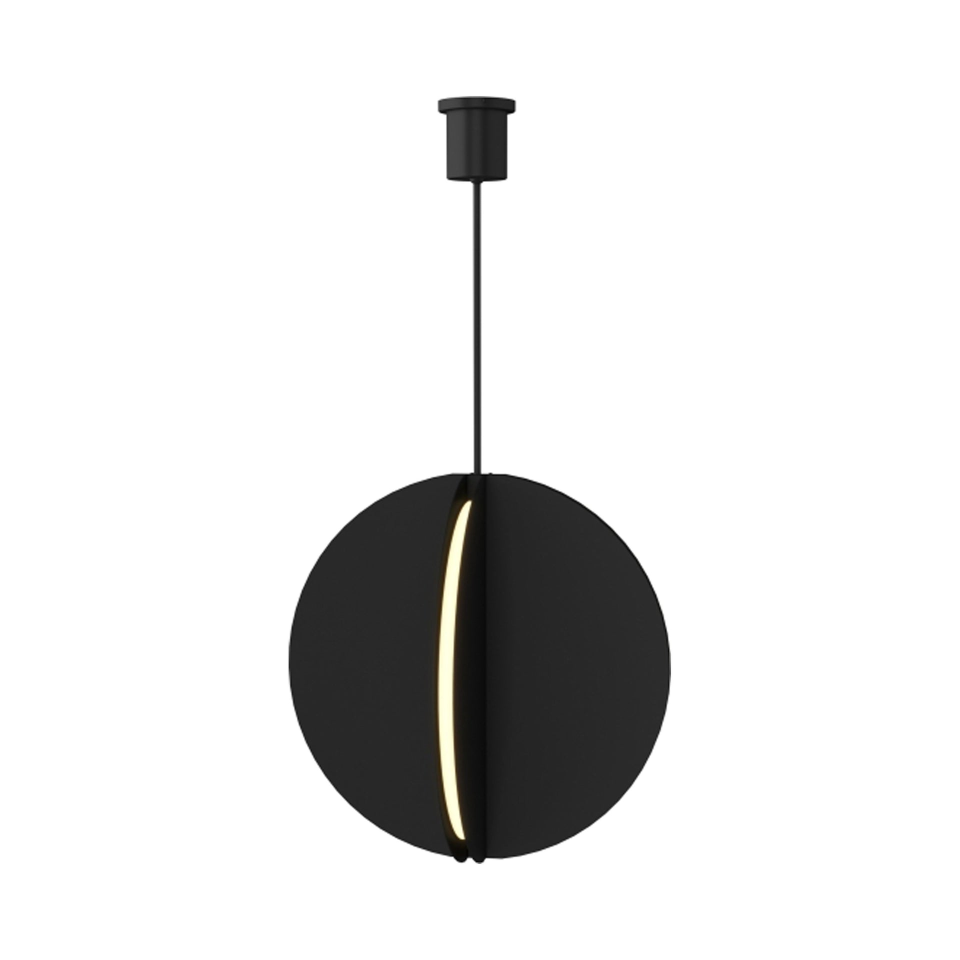 Nightshade Black Aluminum Globe LED Indoor/Outdoor Pendant Light