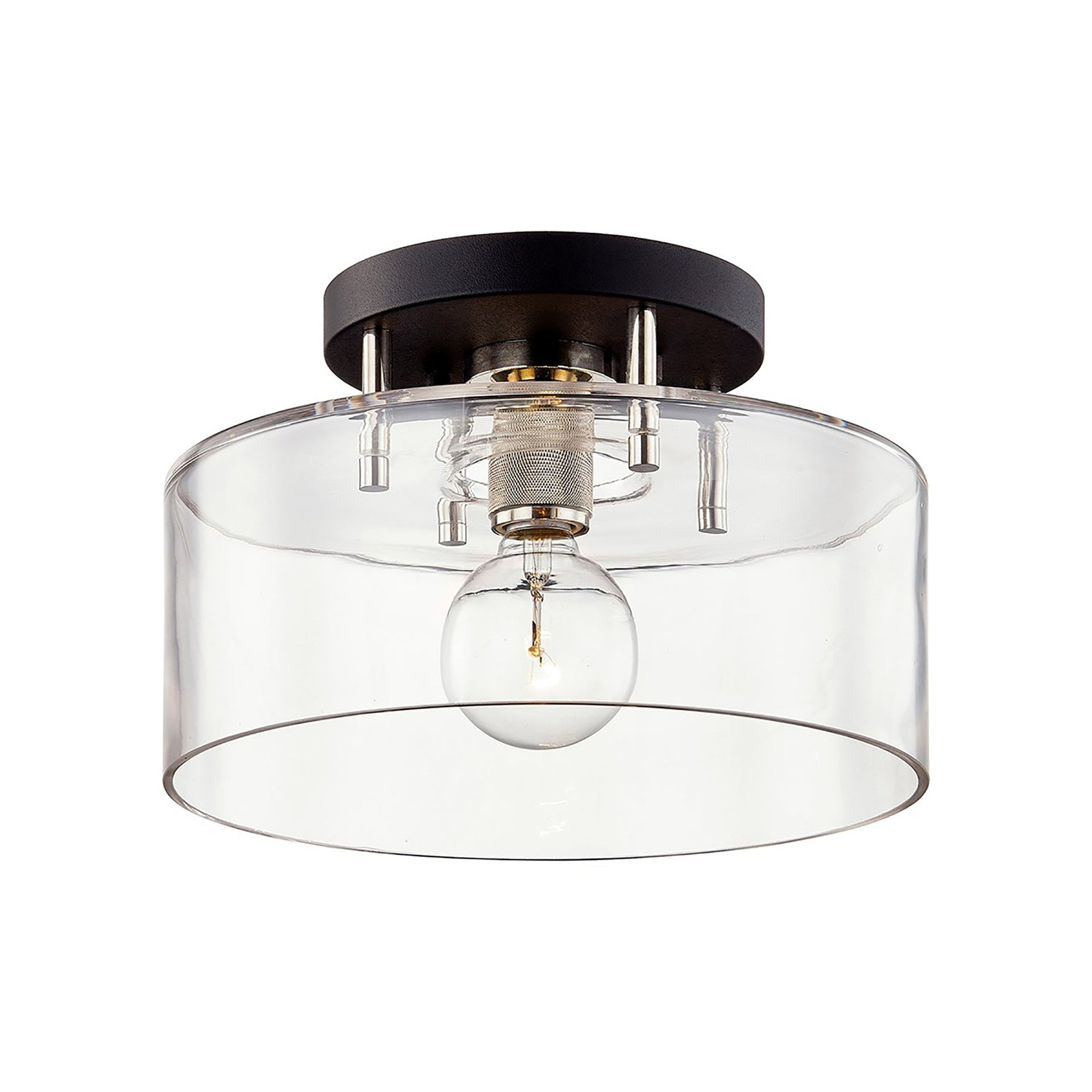 Troy Lighting Bergamot Station 1 Light Semi Flush