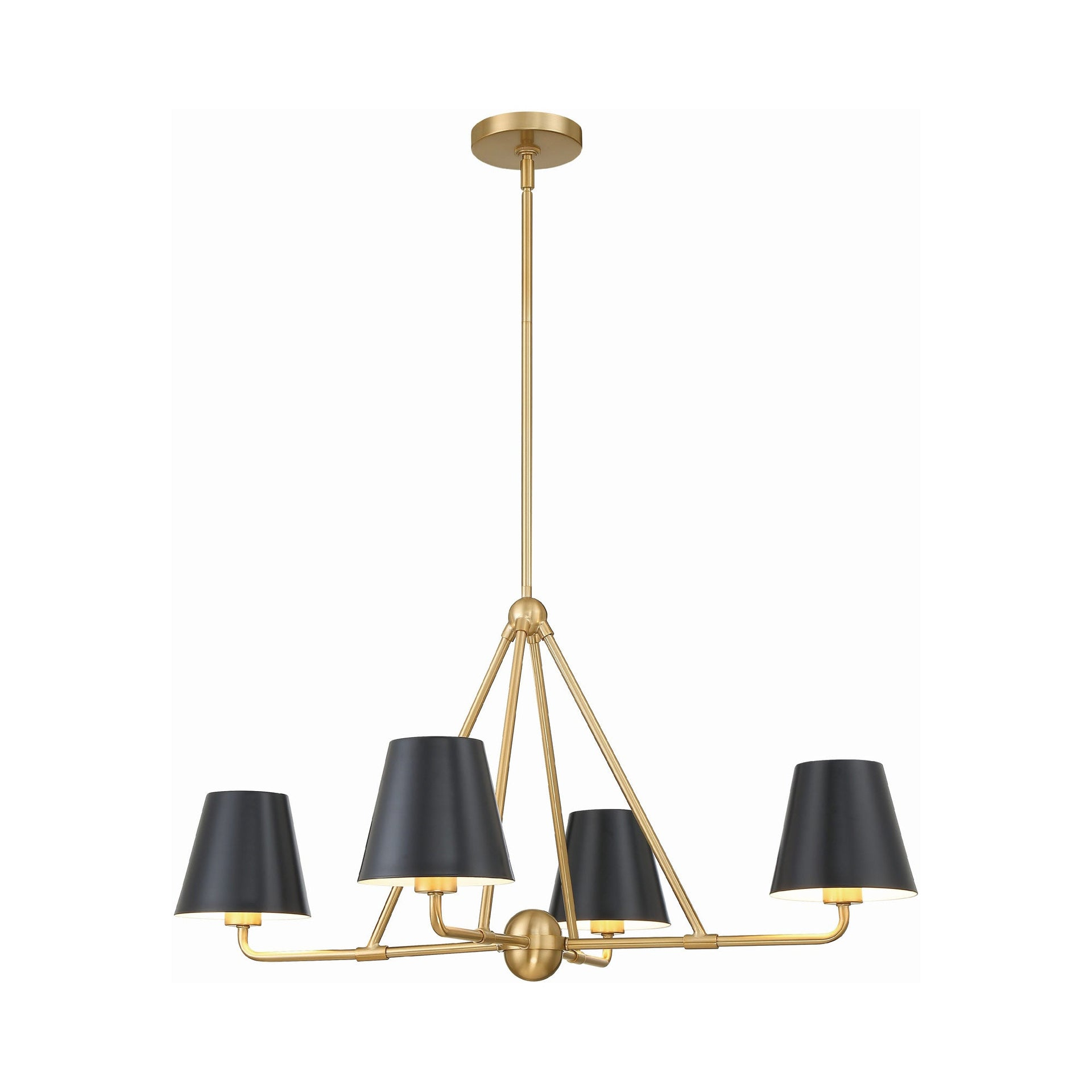 Crystorama Lighting - Xavier - 4 Light Chandelier In Traditional Style-17 Inches