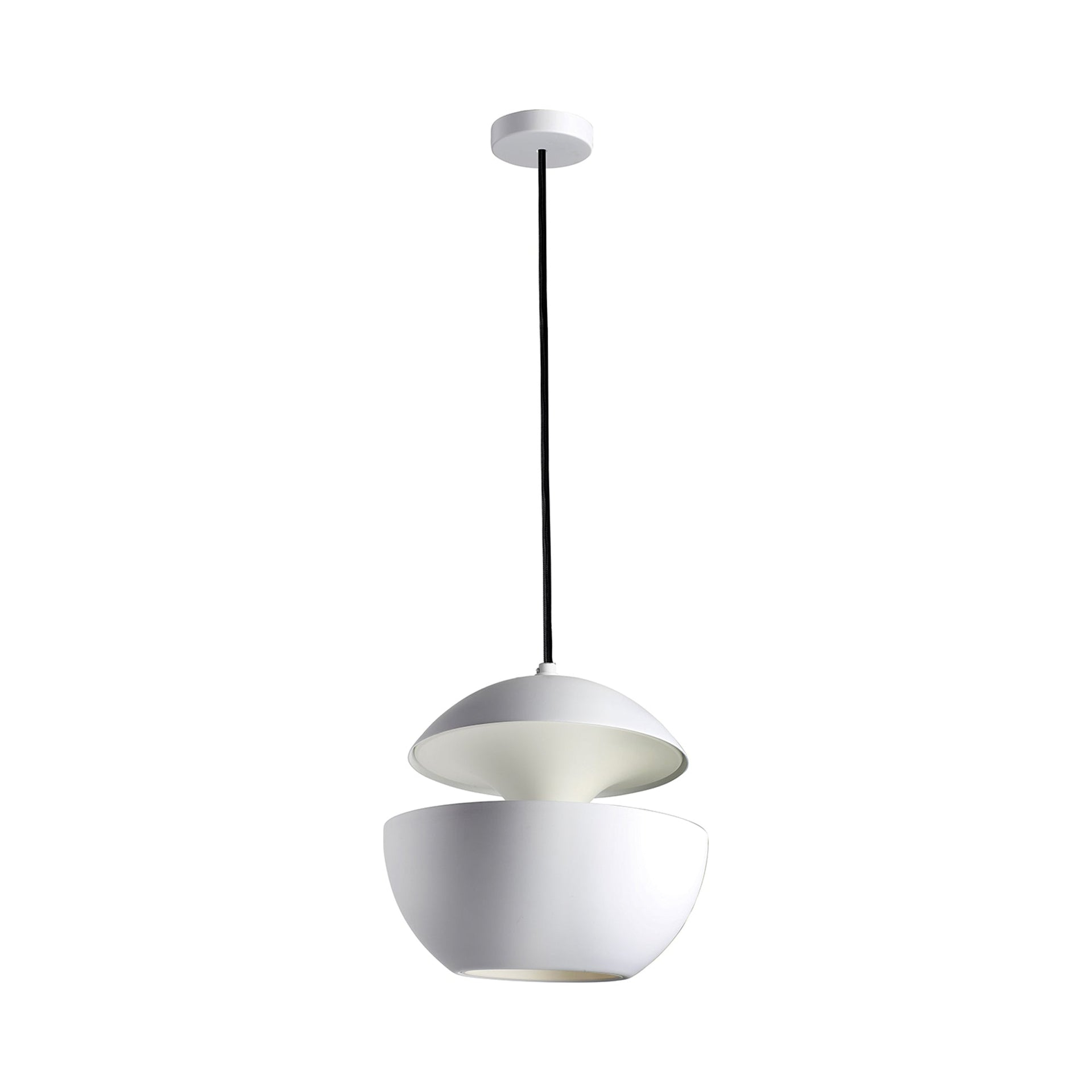 Here Comes The Sun 9.84" White Aluminum LED Pendant Light