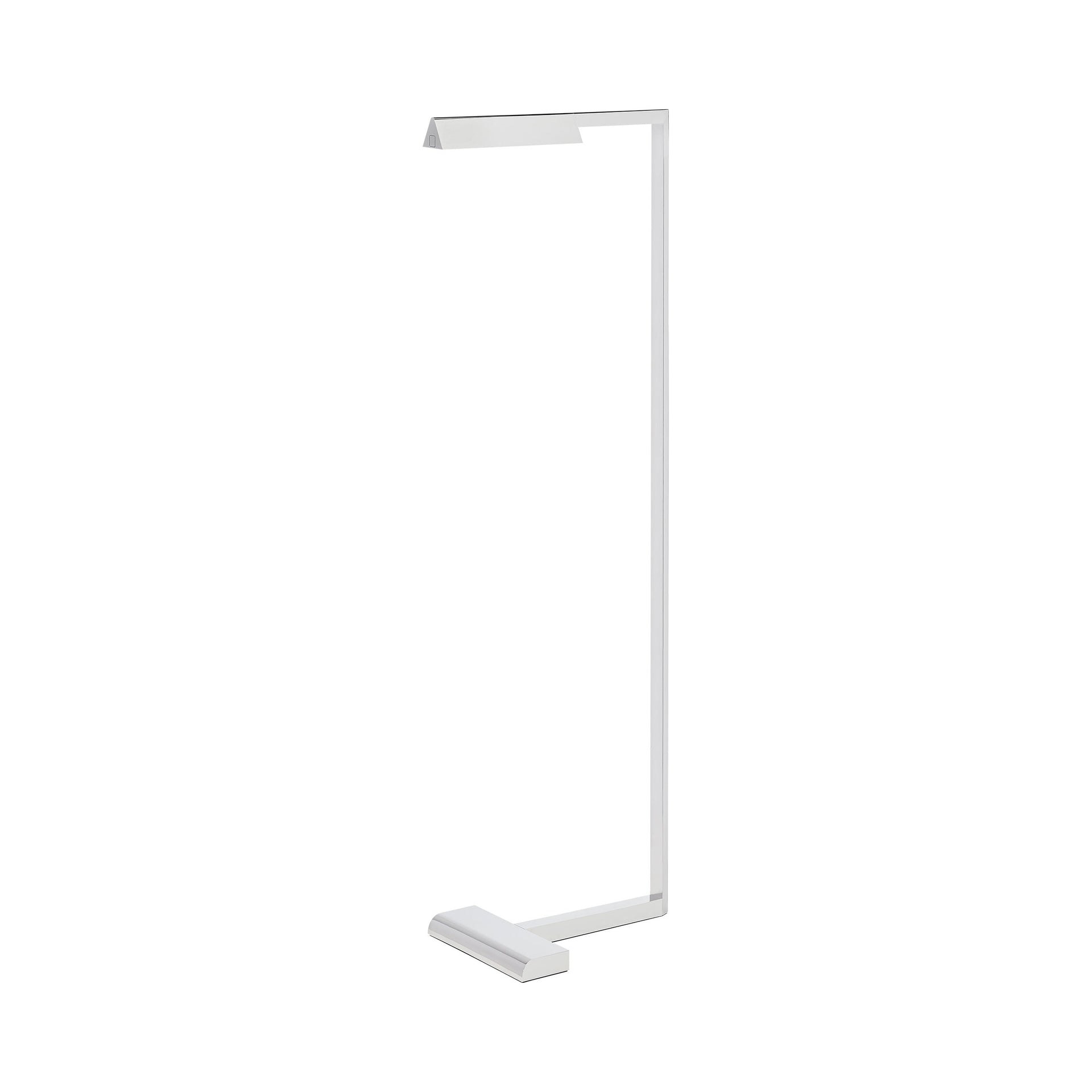 Dessau 46" Polished Nickel LED Task Floor Lamp with Adjustable Head