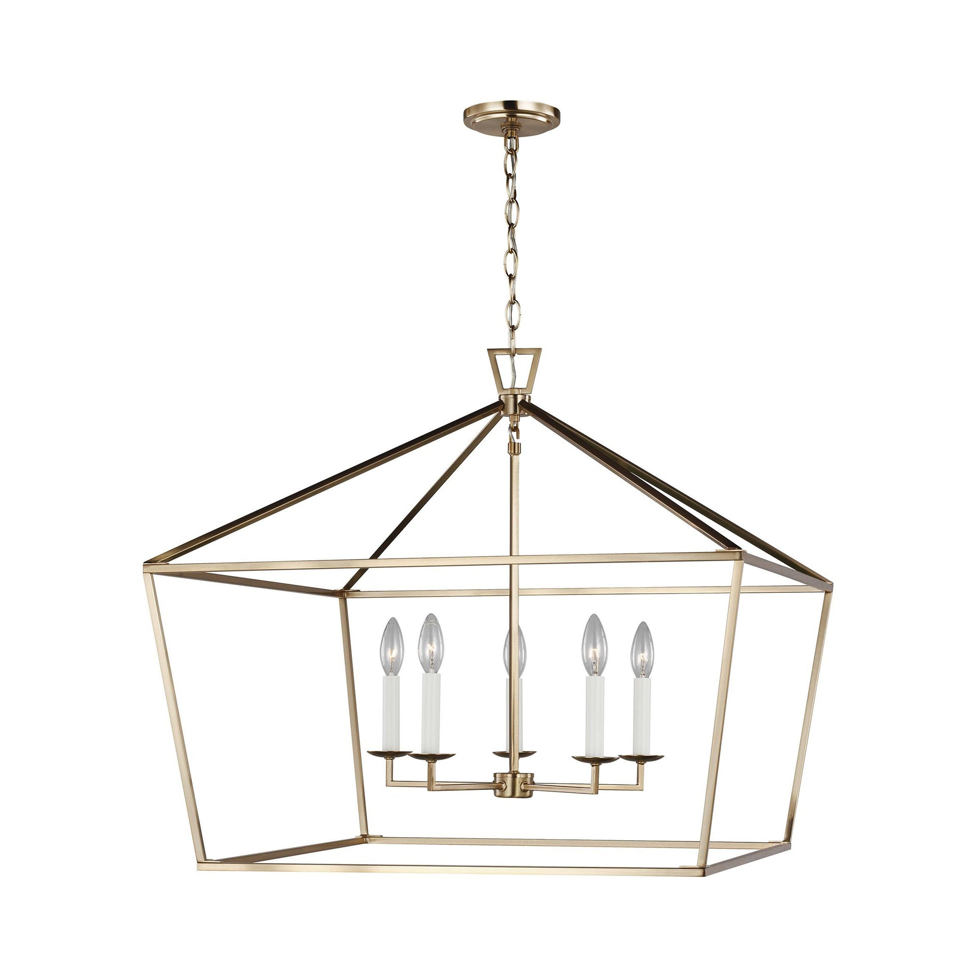 Gala Wide Pendant Light - Brass / 28"W