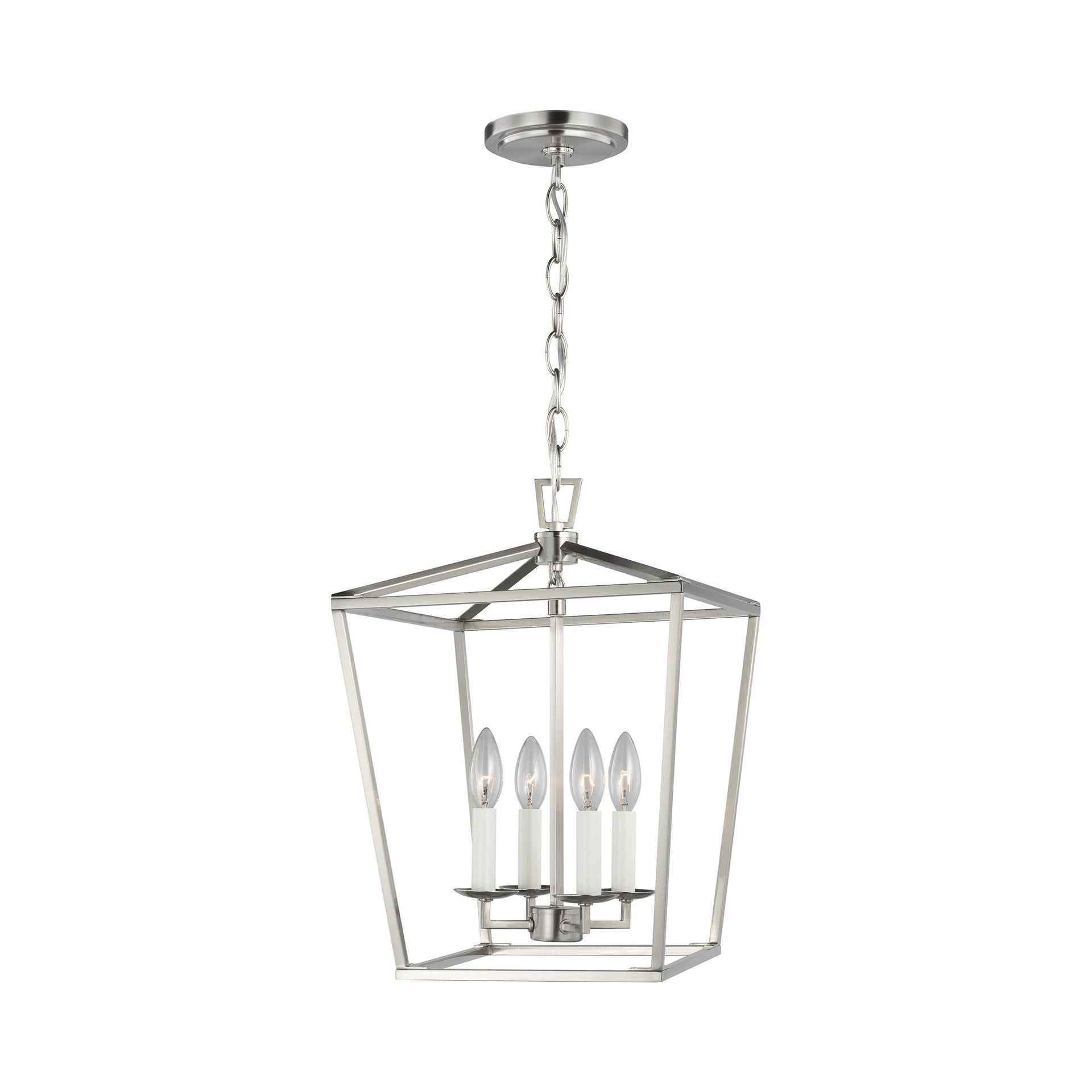 Dianna 18" Modern Brushed Nickel 4-Light Indoor/Outdoor Pendant