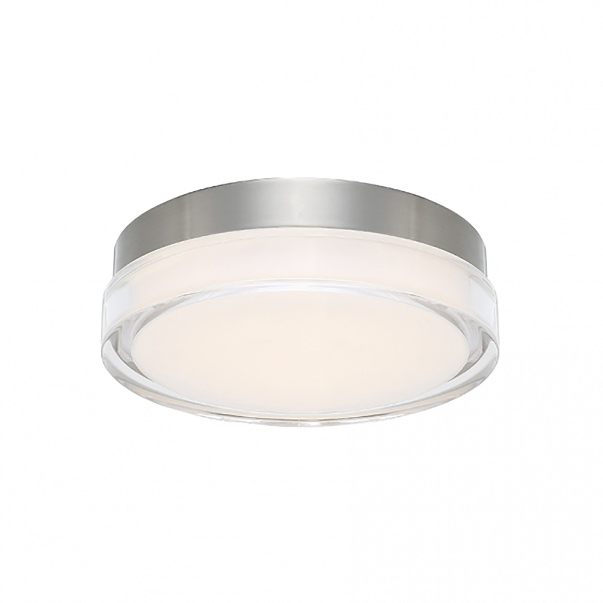Modern Sleek Stainless Steel LED Flush Mount for Indoor/Outdoor