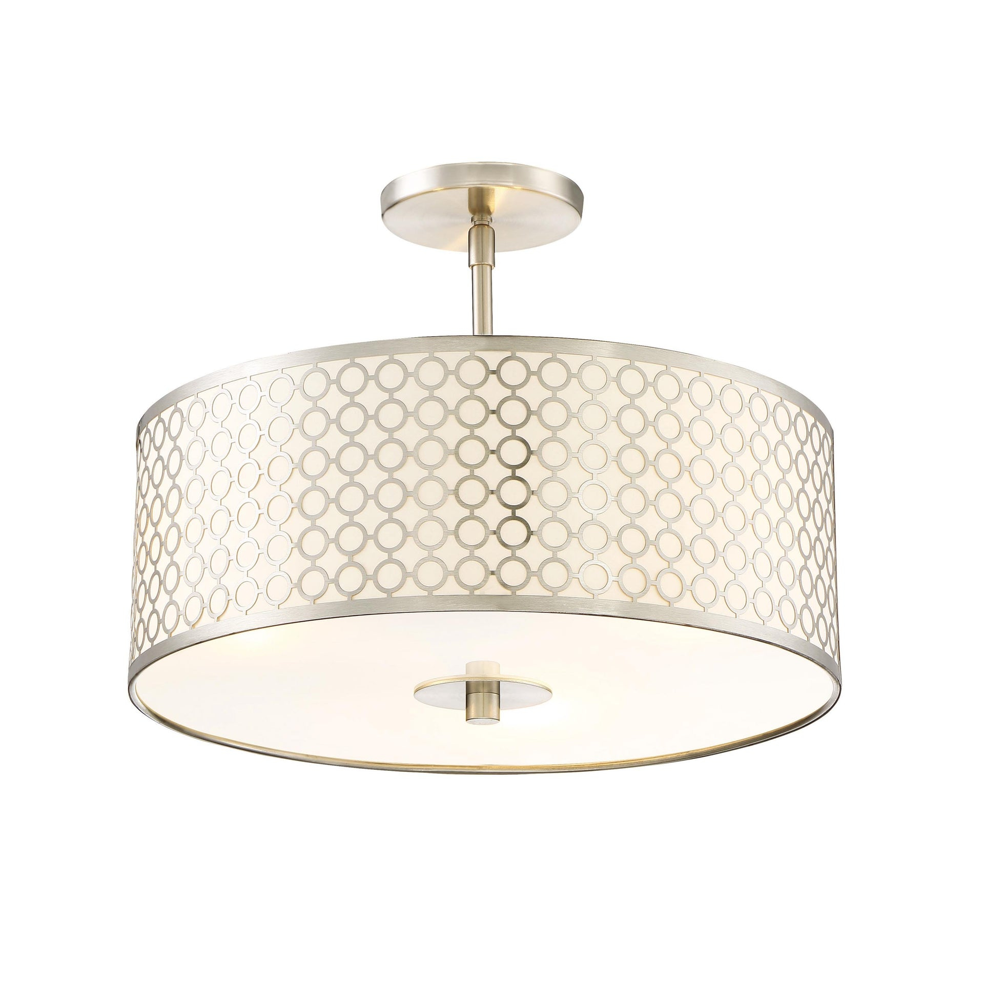 George Kovacs Lighting - Dots-Three Light Semi-Flush Mount in Contemporary