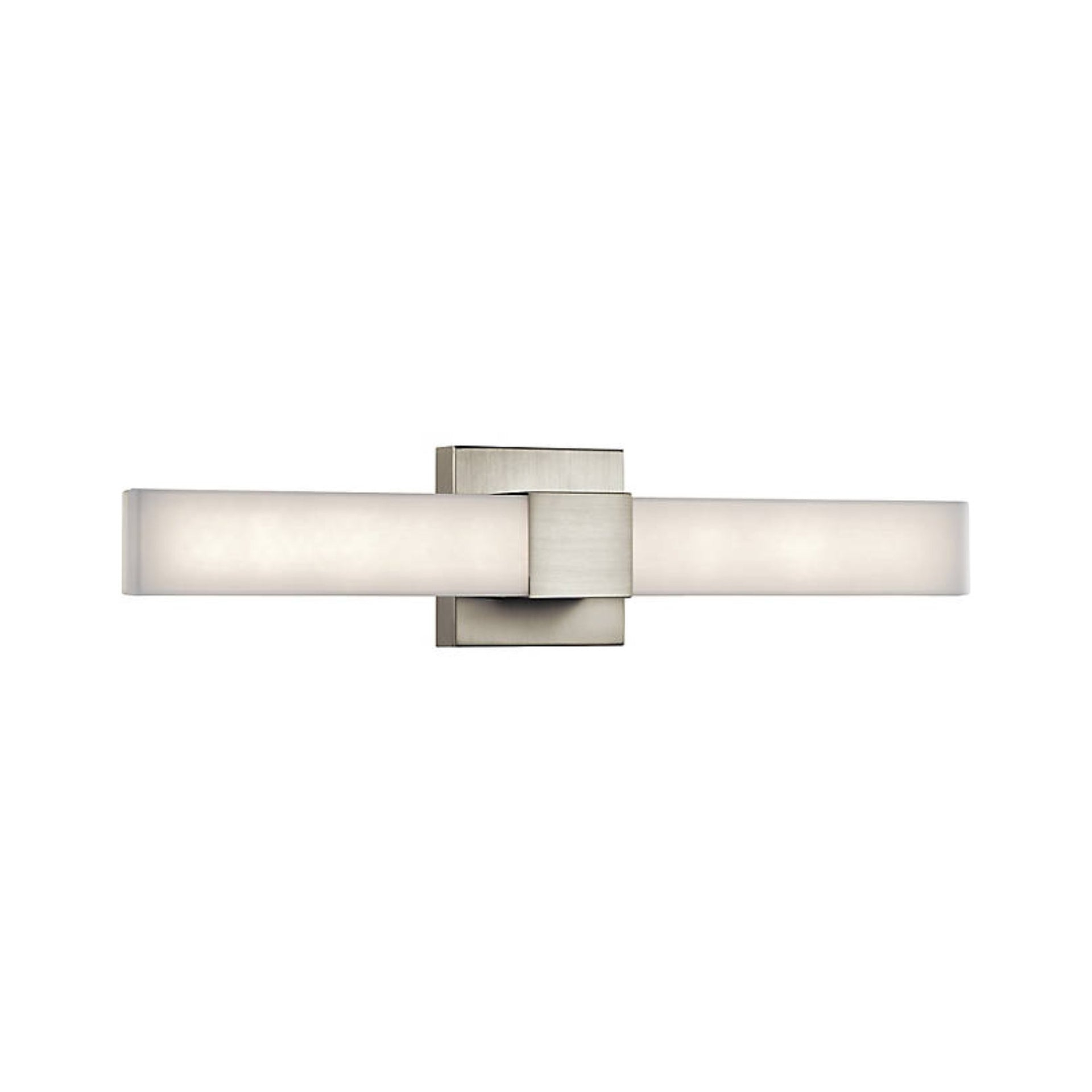WAC Lighting Esprit 26" 2-Light 3000K Aluminum Bathroom Vanity Light in Nickel