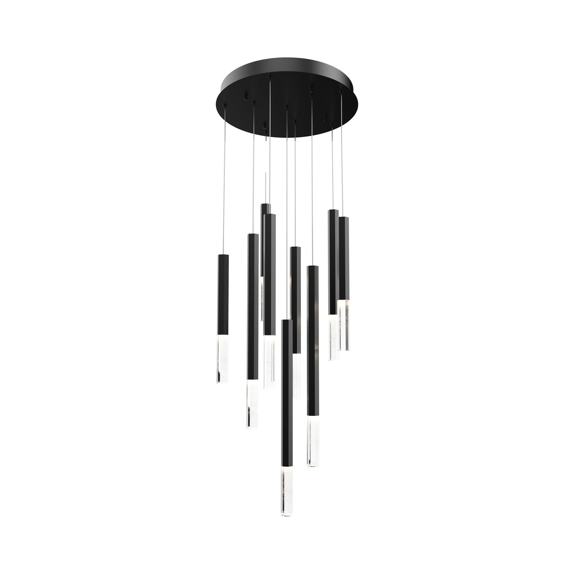 ET2 Lighting - Diaphane - 32.5 Inch 45W 9 LED Pendant-Black Finish - ET2