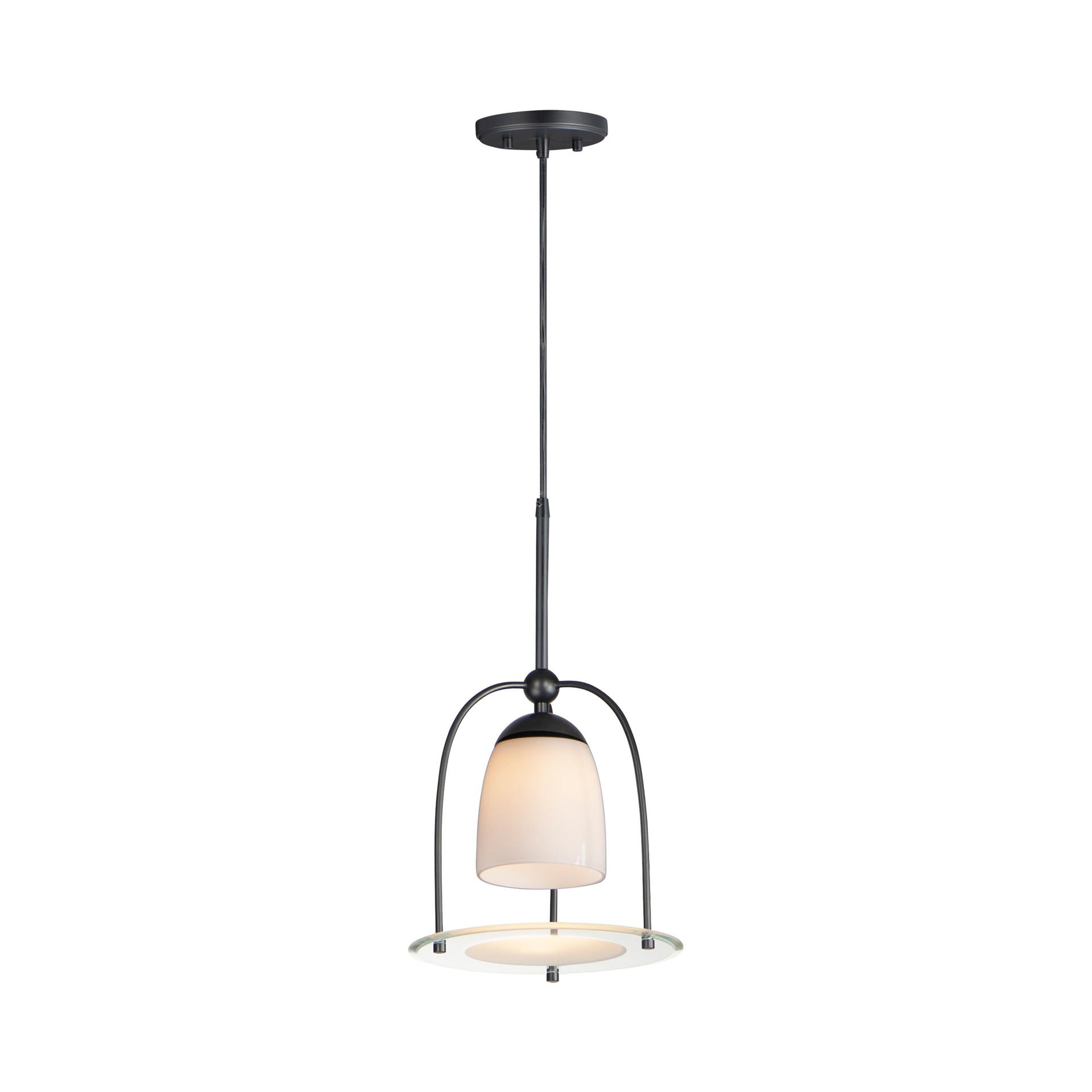 ET2 Lighting E23332-92BK 10 in. Focal Point LED Pendant, Black