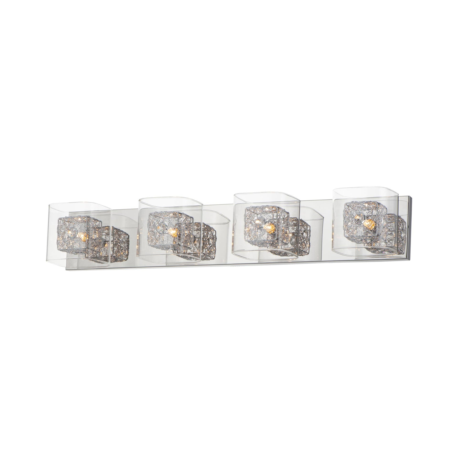 ET2 Lighting - Four Light Bath Vanity - Gem-4 Light Bath Vanity in Modern