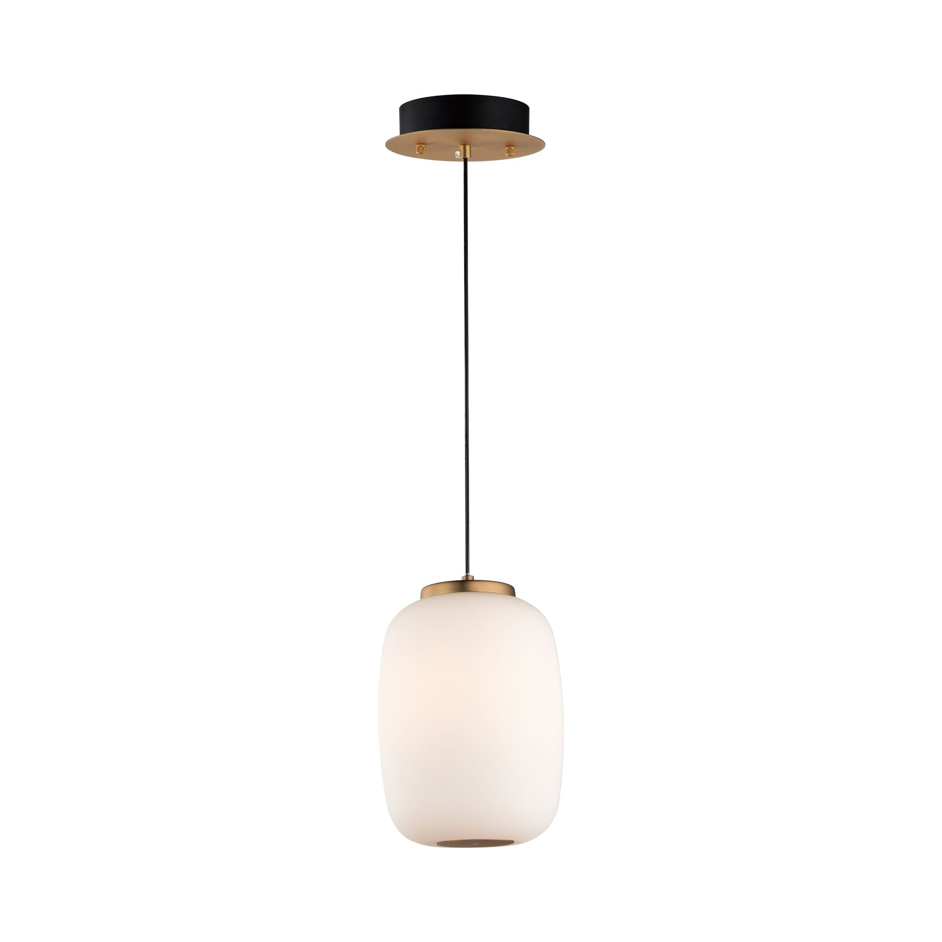 ET2 Lighting E25064-92BKGLD Colgante de 2 Luces LED Soji de 10,75 Pulgadas - Negro y Dorado