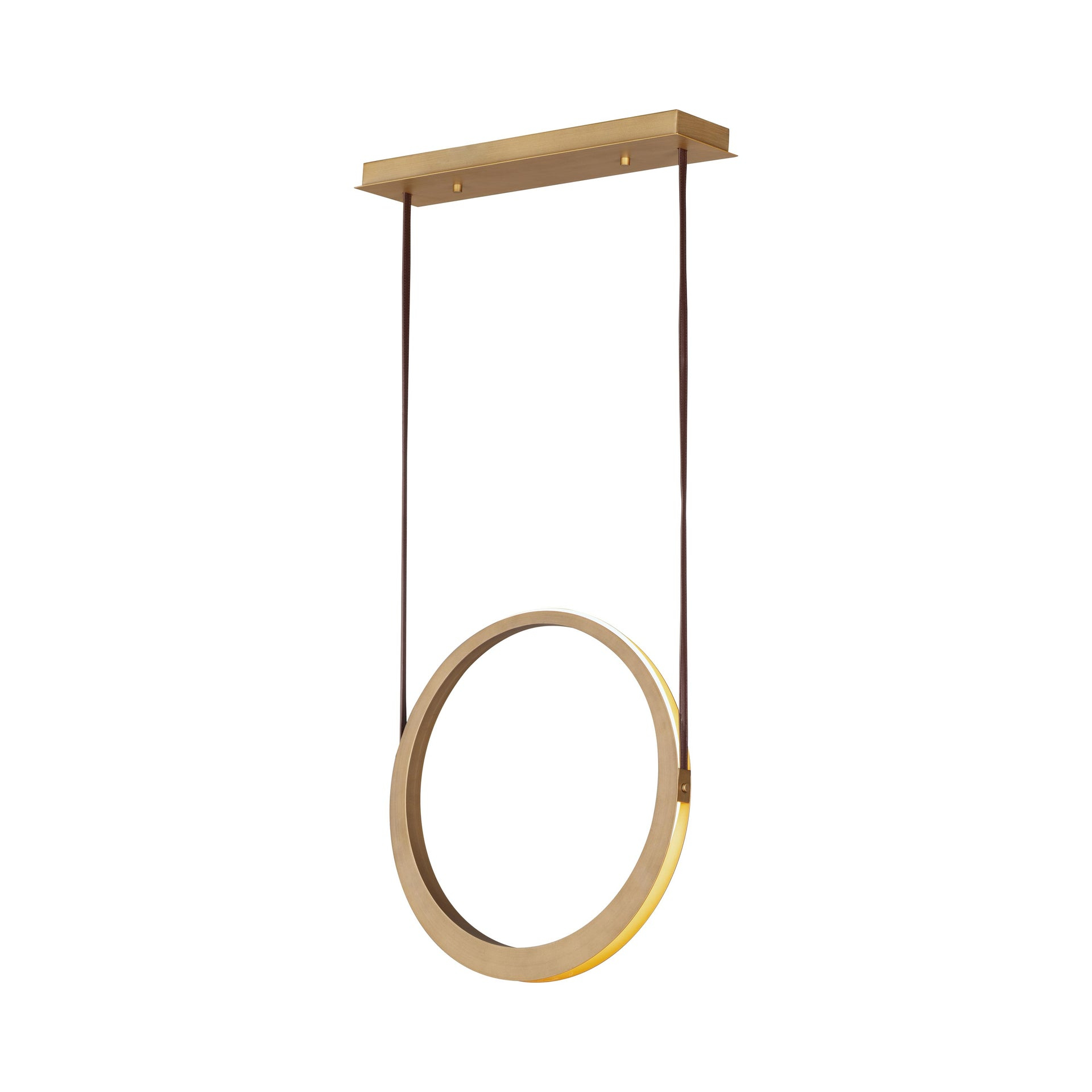 ET2 Lighting Tether 1 - Light Pendant in  Natural Aged Brass