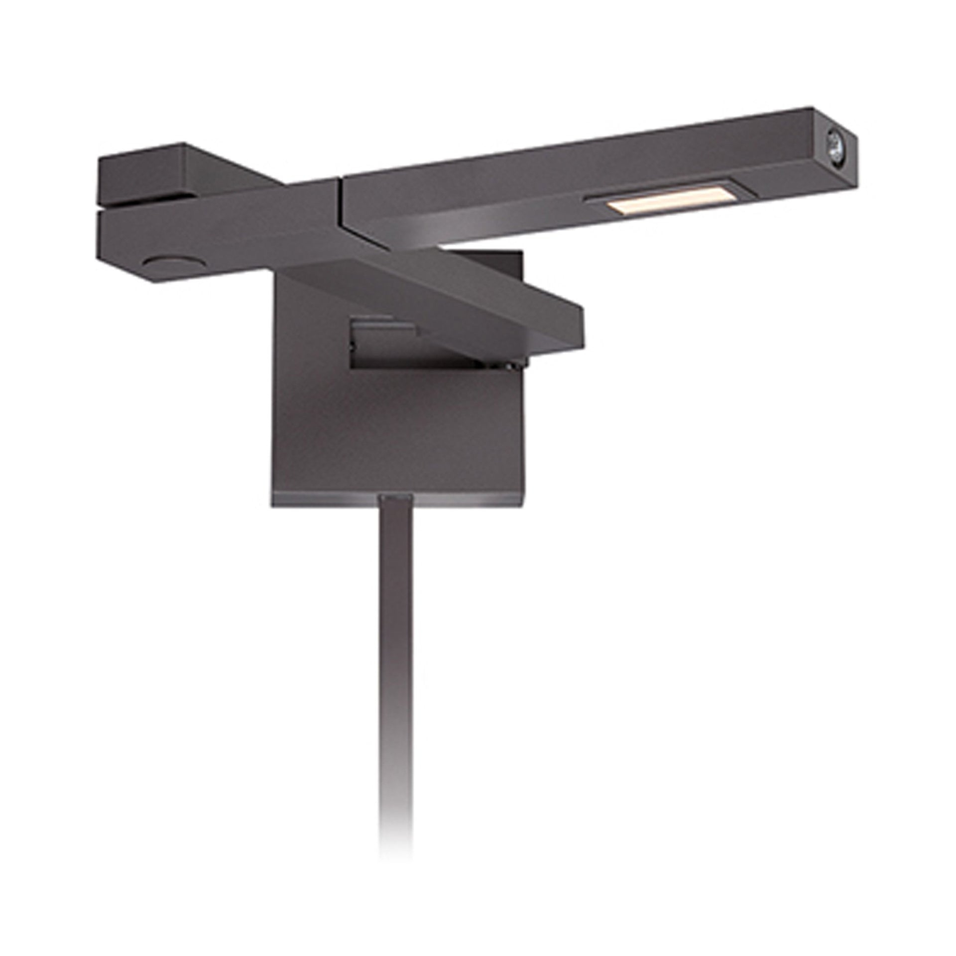 WAC Lighting Flip LED 3000K Left Contemporary Aluminum Swing Arm in Bronze