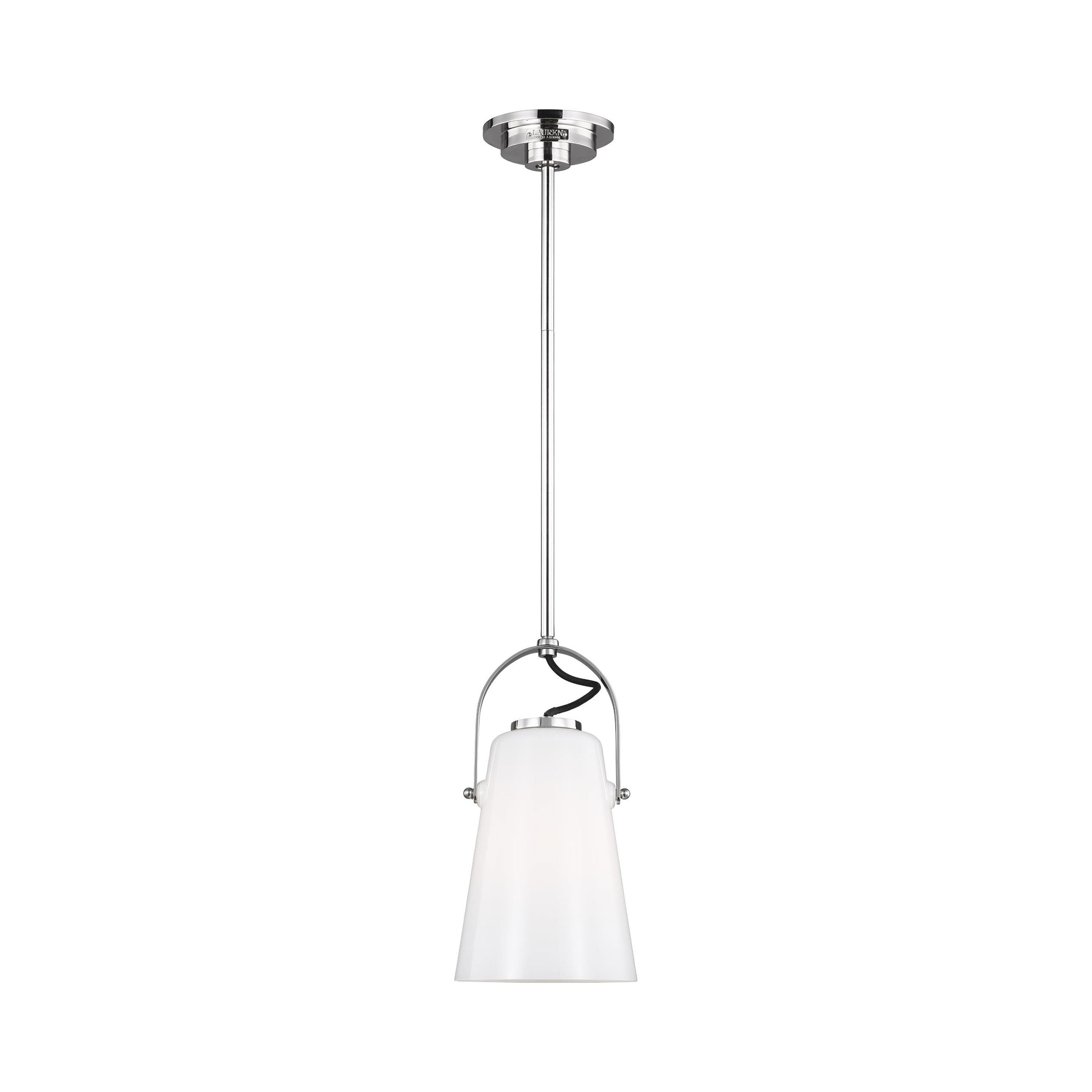 Polished Nickel Mini Pendant Light for Indoor/Outdoor Use