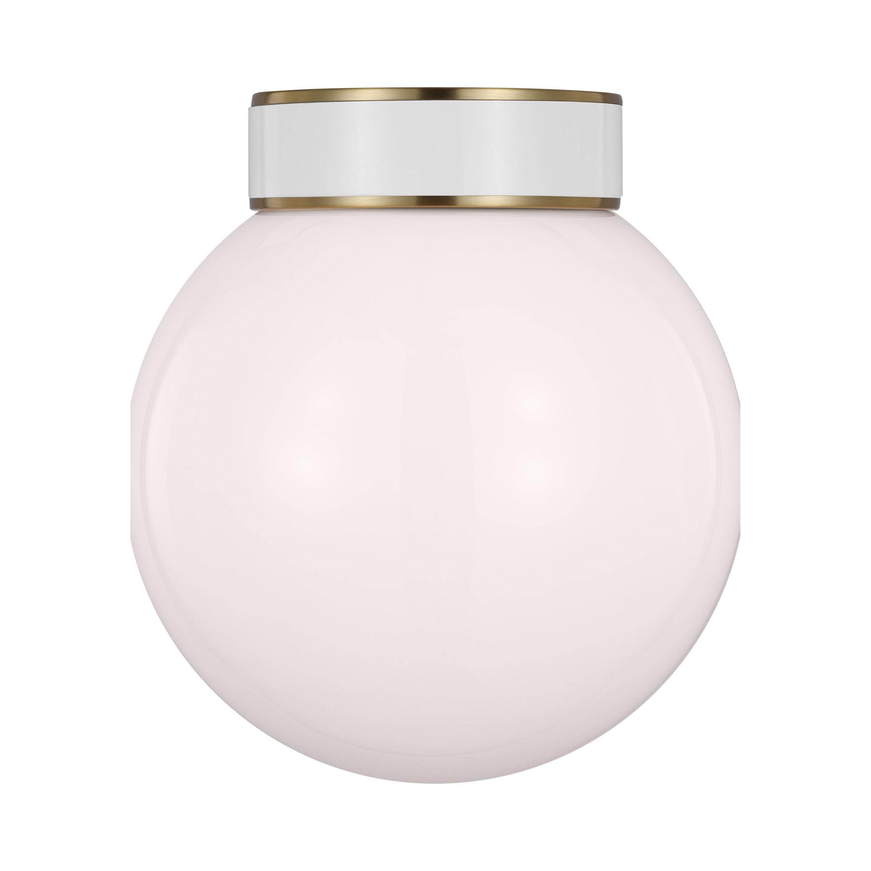 Single Light Glass Flush Mount
