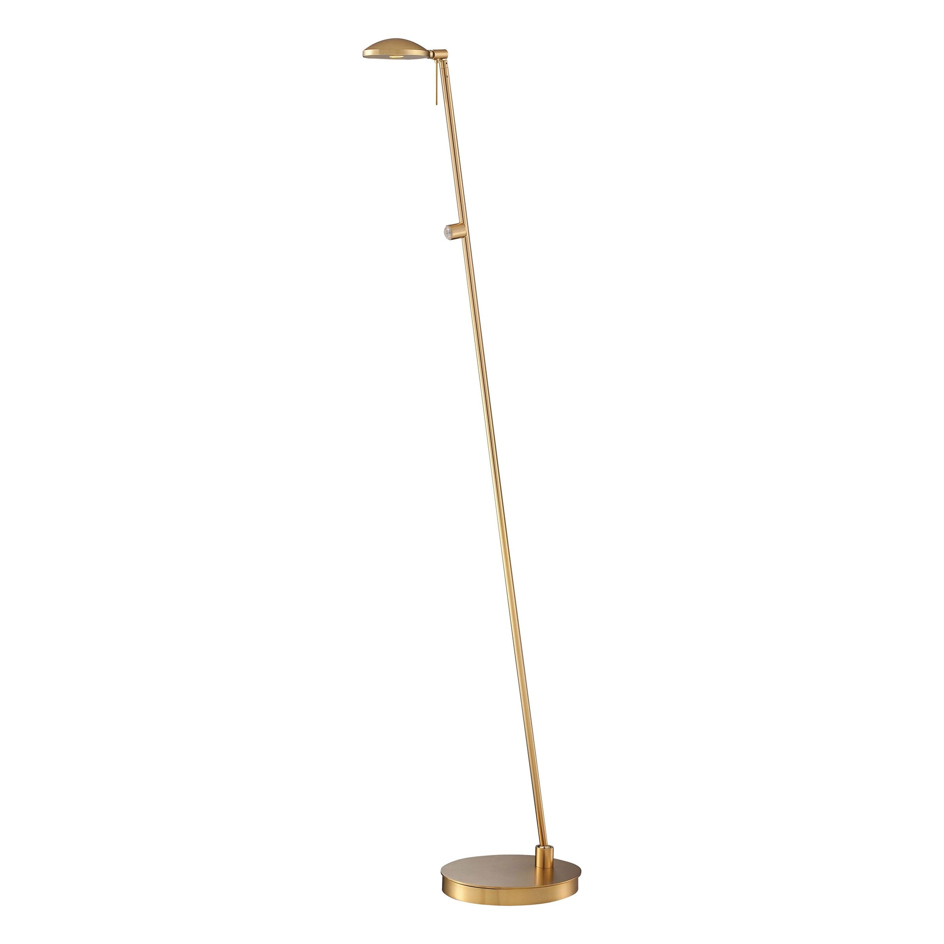 George Kovacs George'S Reading Room 50.25-in Honey Gold Pharmacy Floor Lamp with Metal Shade