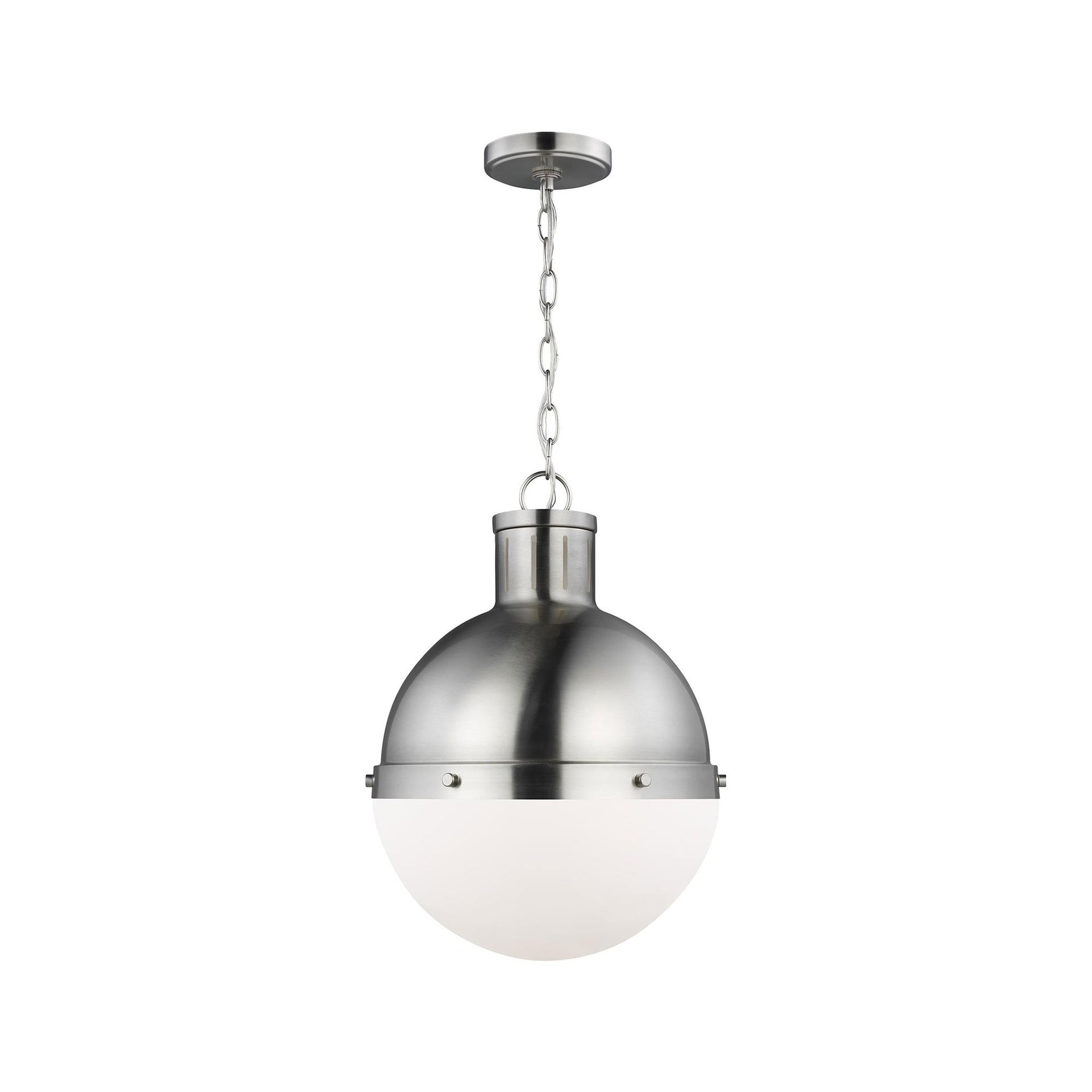 Brushed Nickel 18" Indoor/Outdoor LED Pendant Light
