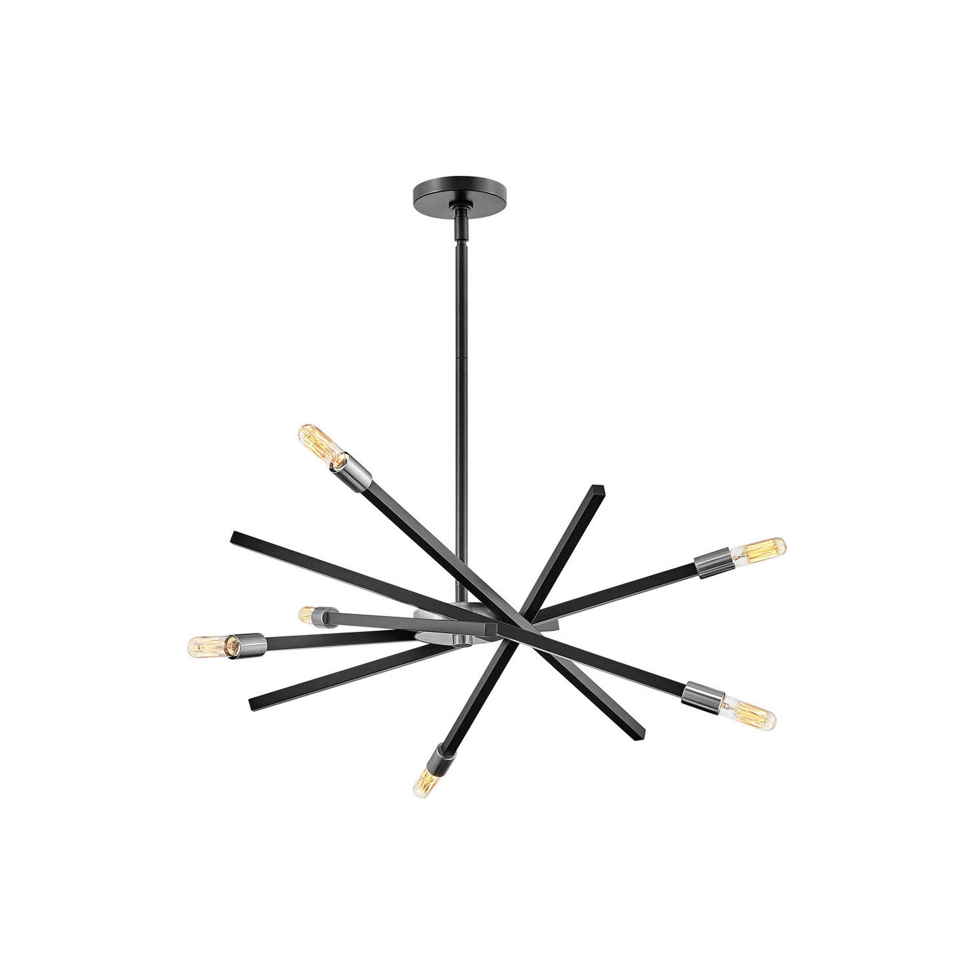 4765HB-Hinkley Lighting-Archer - 6 Light Medium Chandelier in Transitional-Modern-Scandinavian Style - 26 Inches Wide by 26 Inches High-Heritage Brass