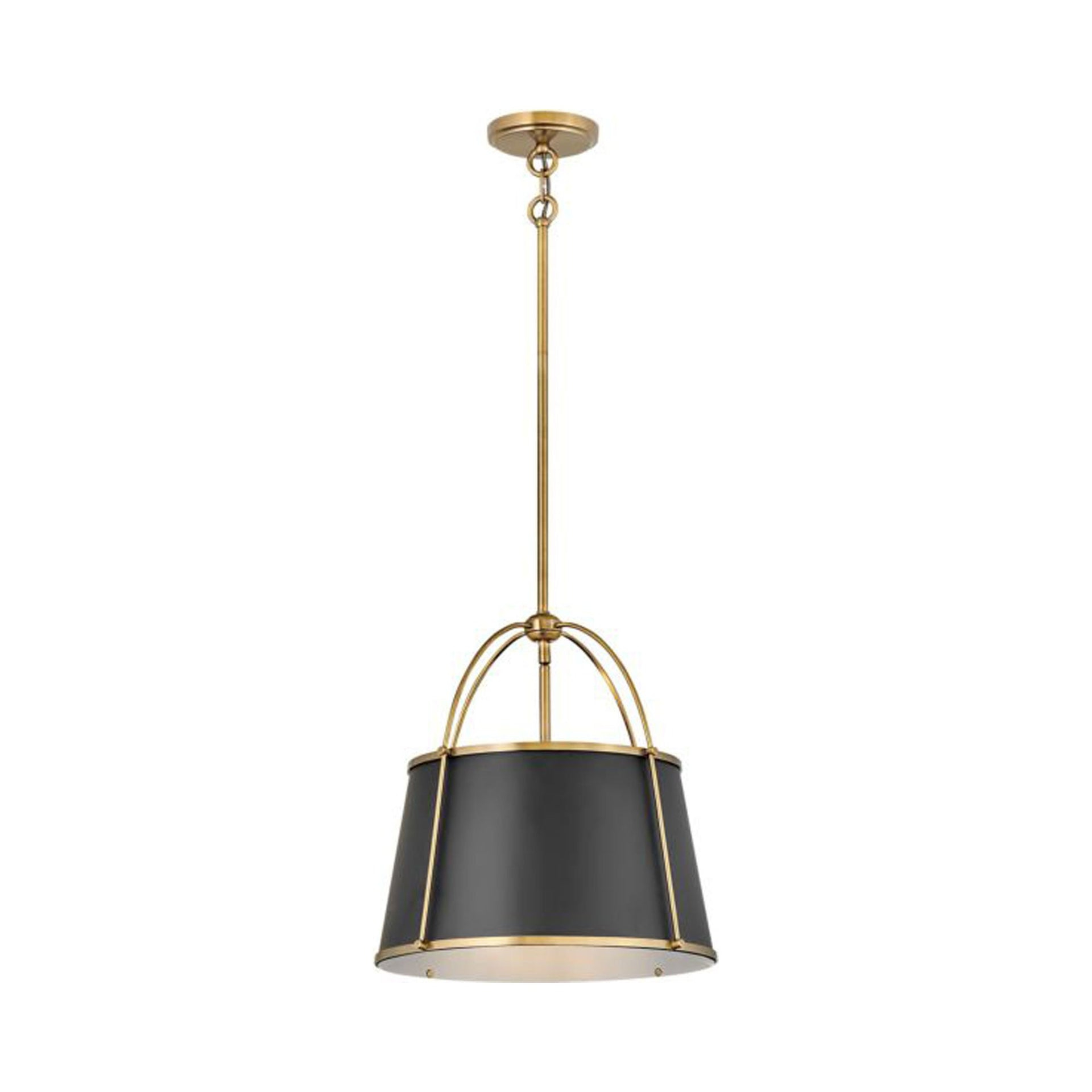 4894WS-Hinkley Lighting-Clarke - 12W 1 LED Large Pendant-16.25 Inches Tall and 16.25 Inches Wide-Warm Brass Finish