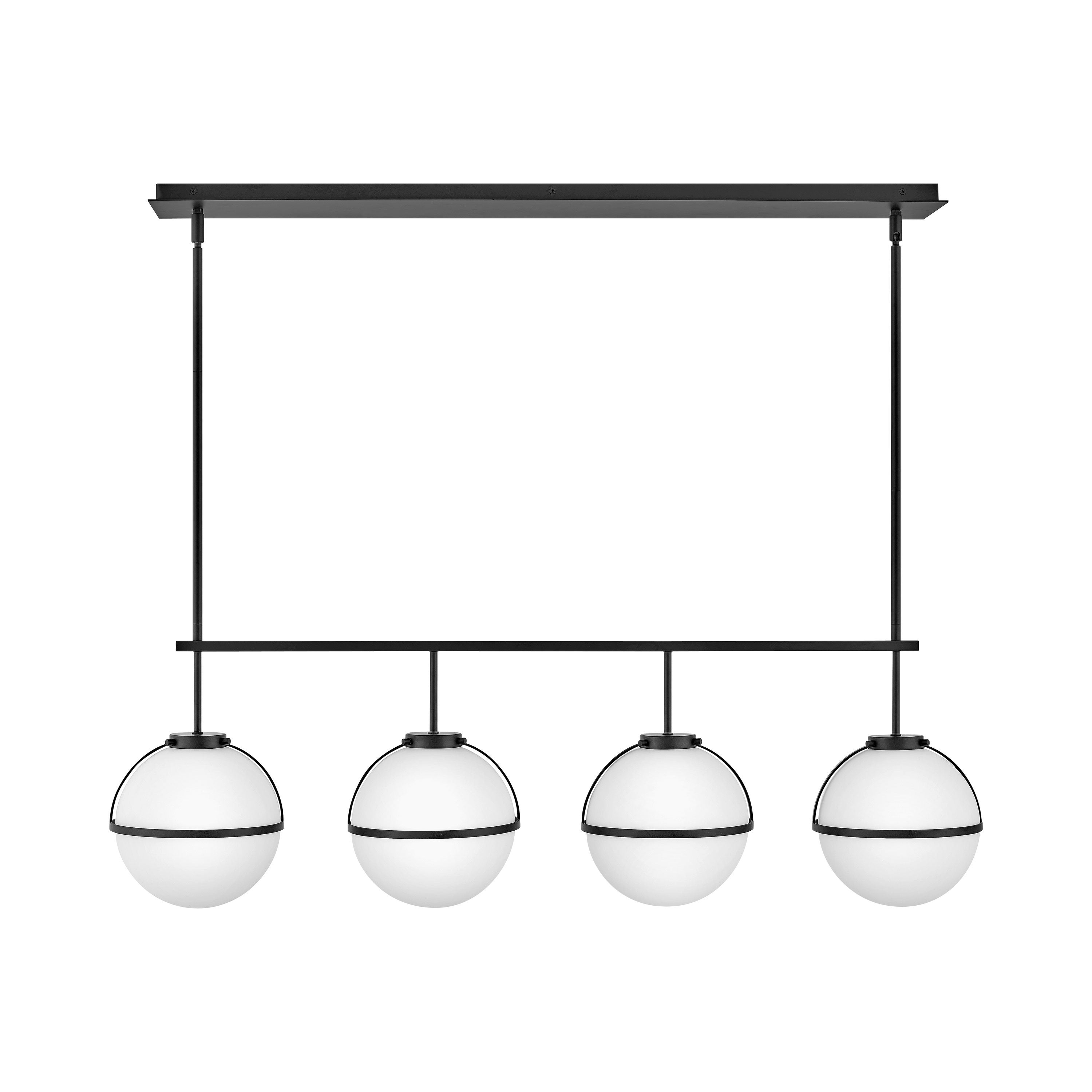39675HB-Hinkley Lighting-Hollis - 18W 4 LED Linear Chandelier - Transitional-Mid-Century Modern-Scandinavian Style - 42.25 Inch Wide by 13.75 Inch