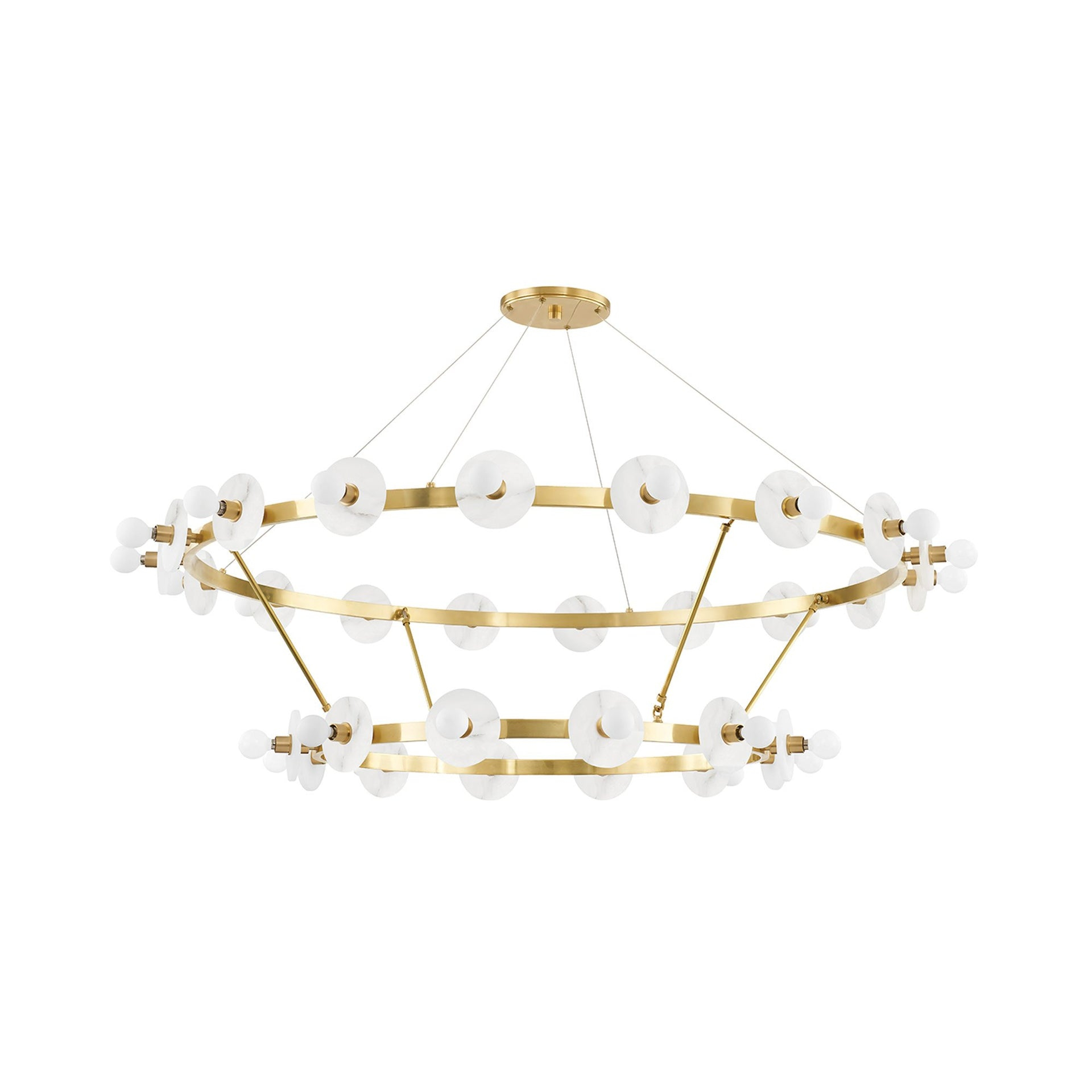 Hudson Valley Lighting 4262 Austen 30 Light 58" Wide Led Ring Chandelier - Brass