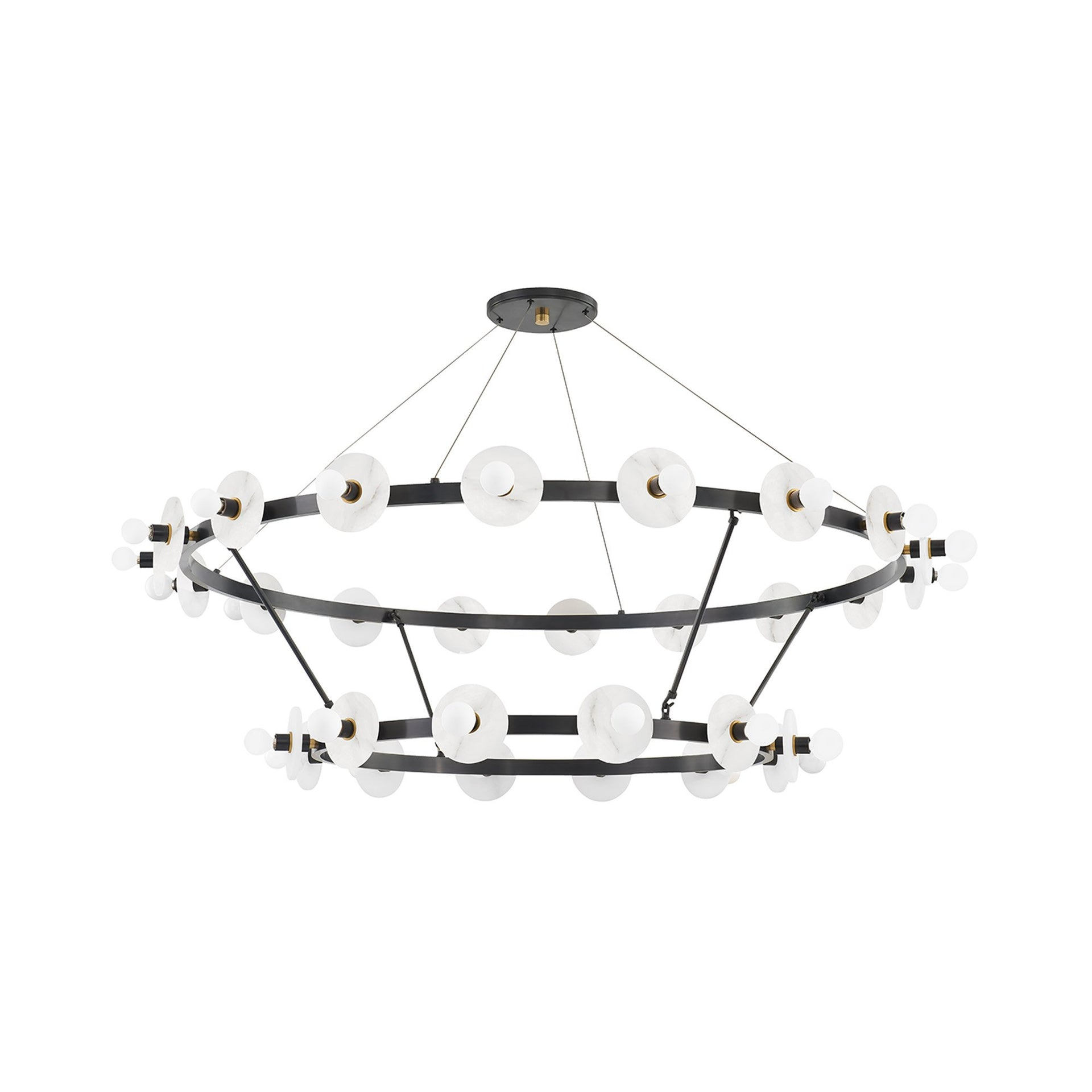Austen 30 - Light Dimmable Wagon Wheel Chandelier
