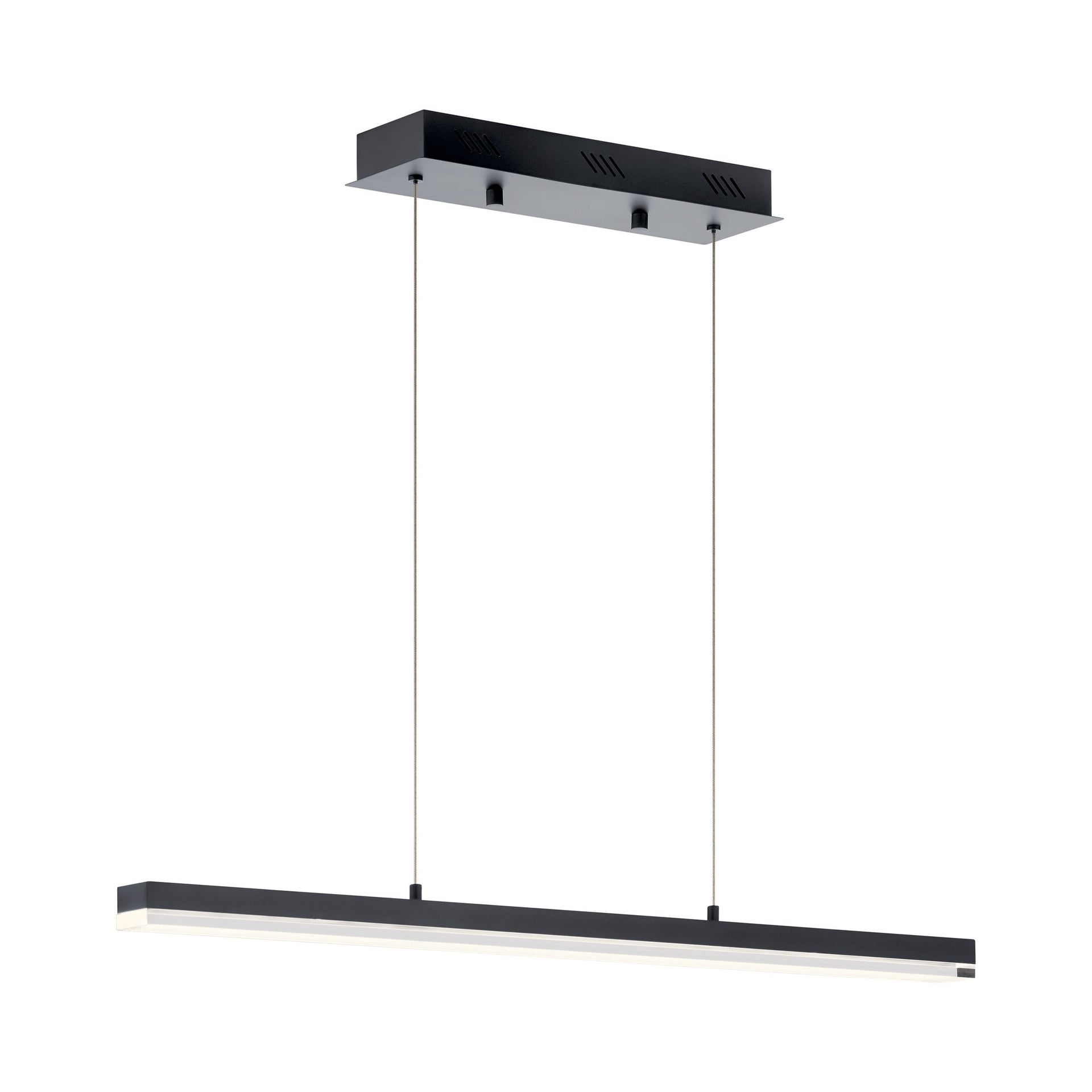 39.25 Inch 32W 1 Led Linear Chandelier Elan Lighting 83593Mbk