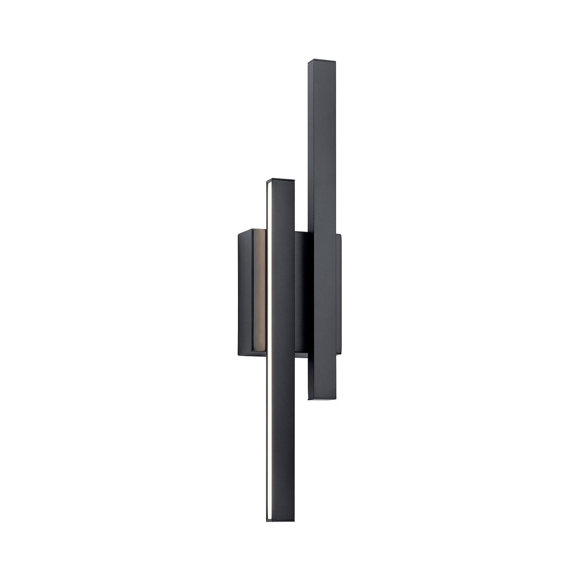 22.25 Inch 17W 2 Led Wall Sconce-Matte Black Finish Elan Lighting 83702Mbk