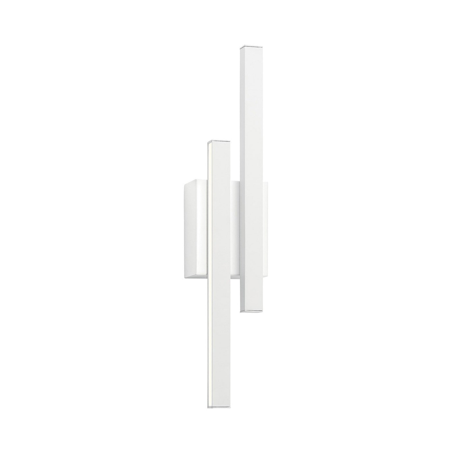22.25 Inch 17W 2 Led Wall Sconce-White Finish Elan Lighting 83702Wh