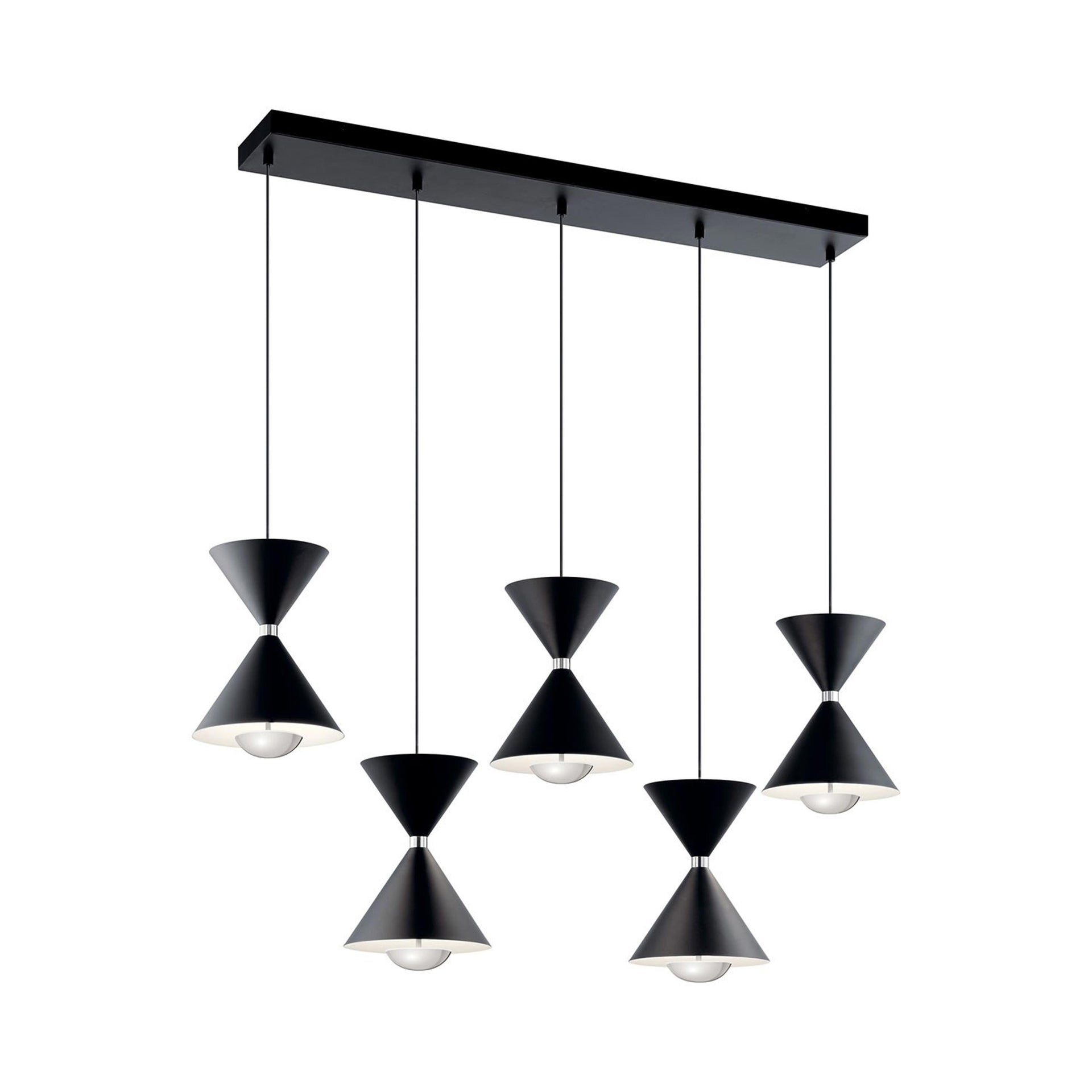 Elan Lighting - Kordan - 41.75 Inch 55W 5 Led Linear Chandelier