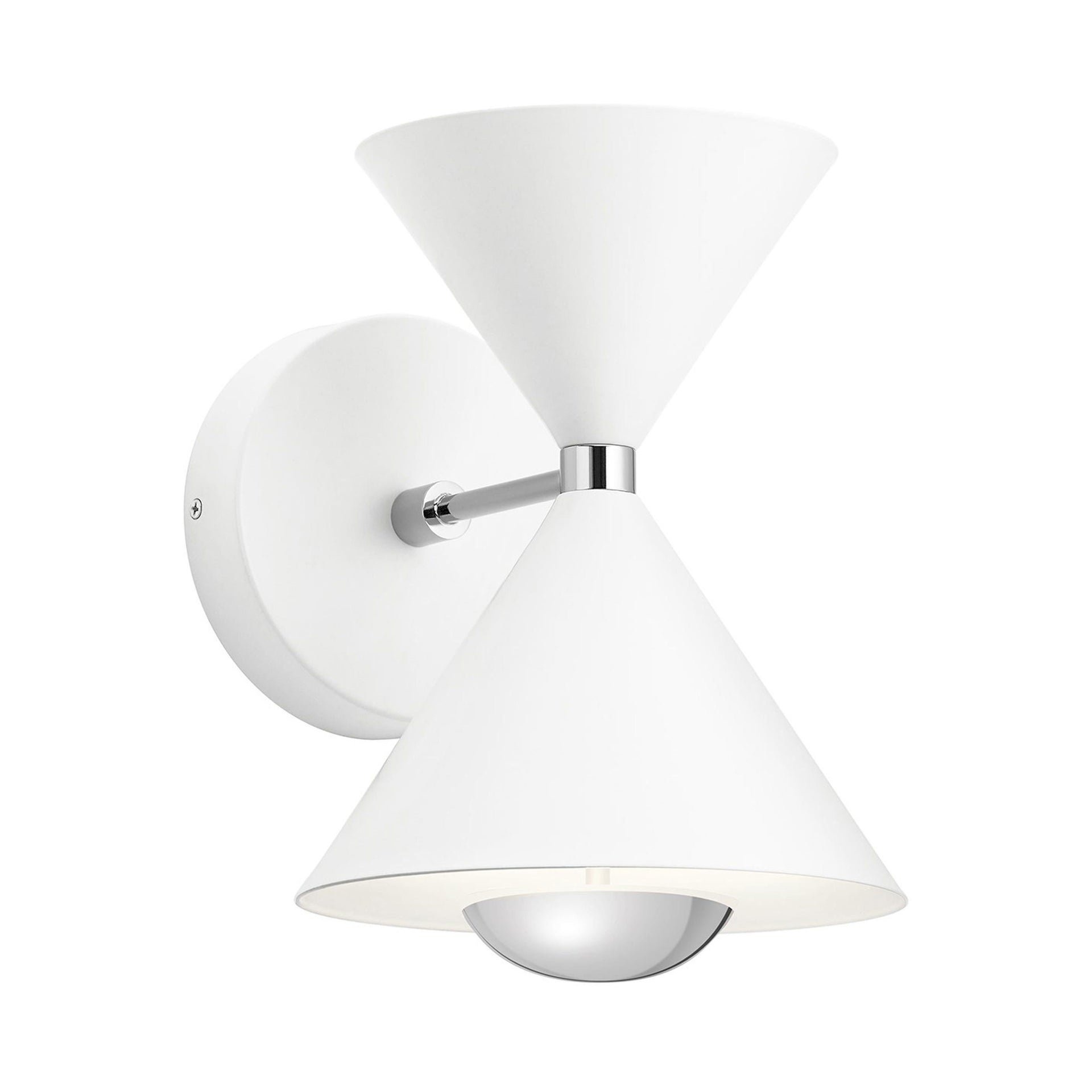 George Oliver Mcgruder Glass LED Armed Sconce