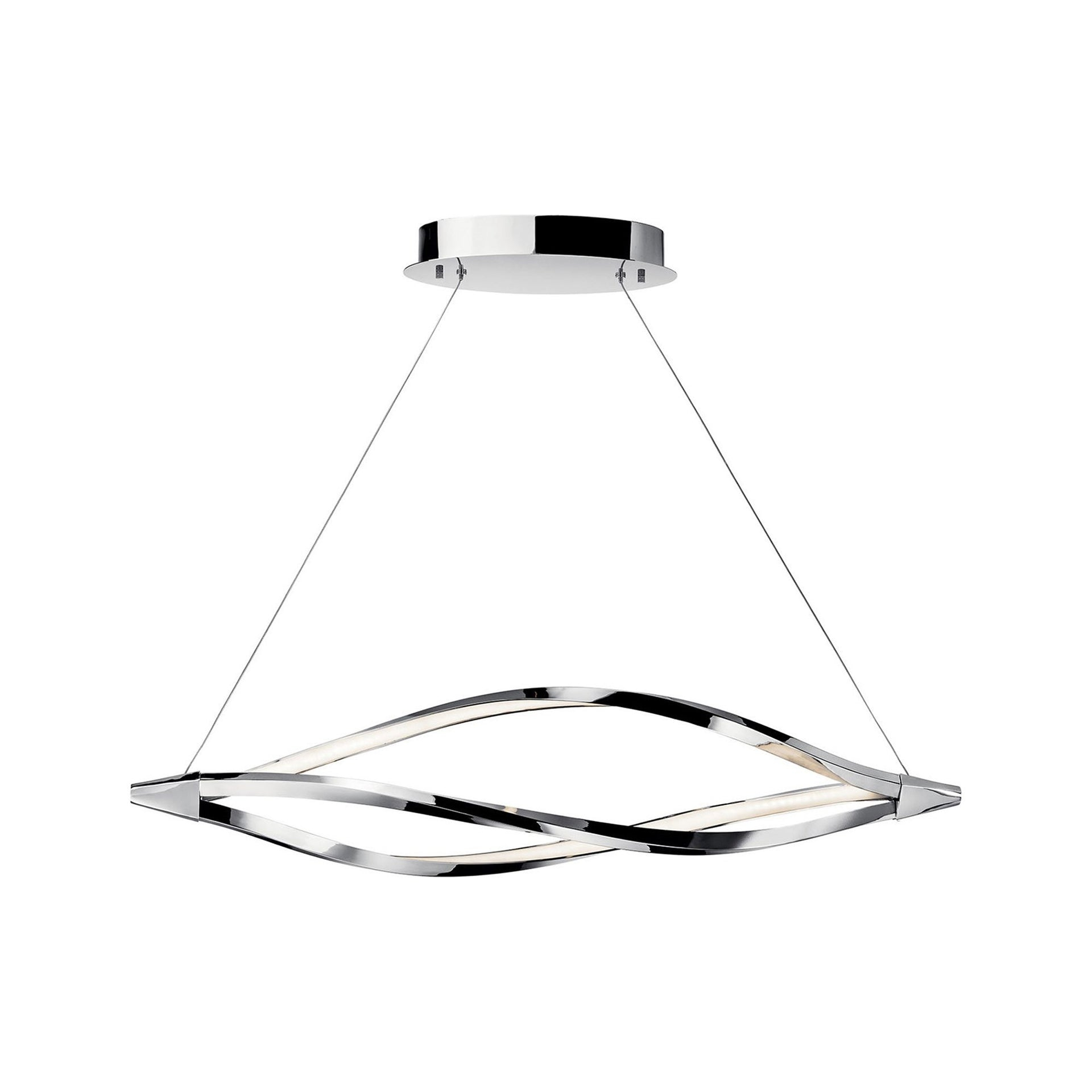 Elan Lighting - Meridian - 43.25 Inch 1 LED Chandelier-Chrome Finish