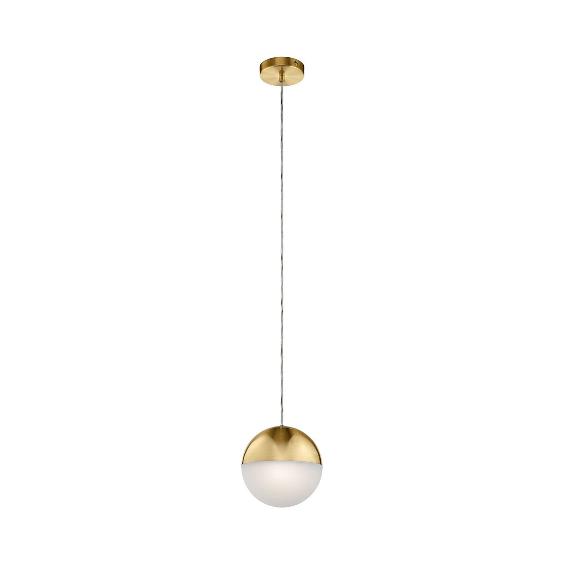 Elan Lighting - Moonlit - 7.75 Inch 1 LED Mini Pendant-Chrome Finish-Clear Glass