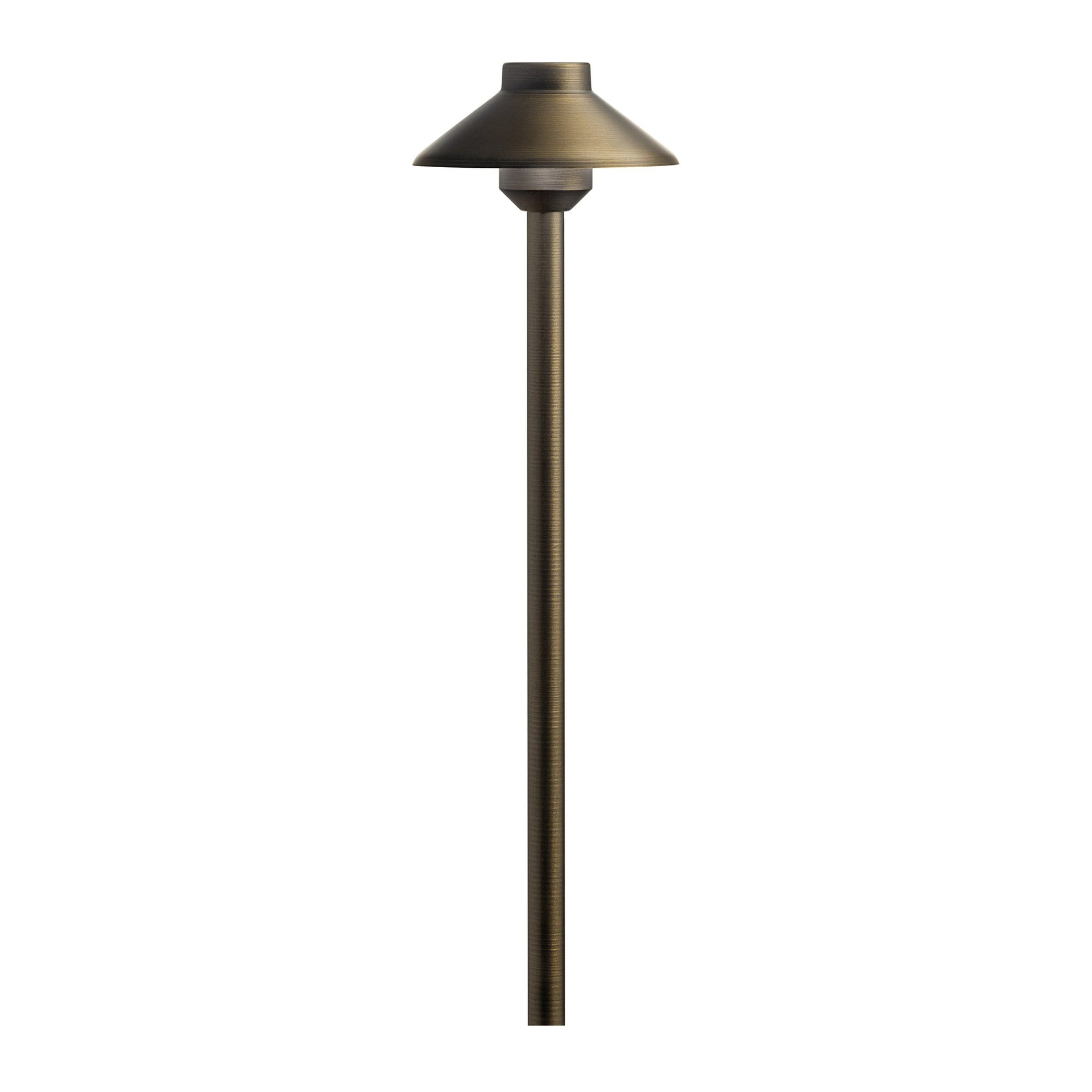 Kichler Stepped Dome 22 1/2"H Centennial Brass 3000K LED Path Light