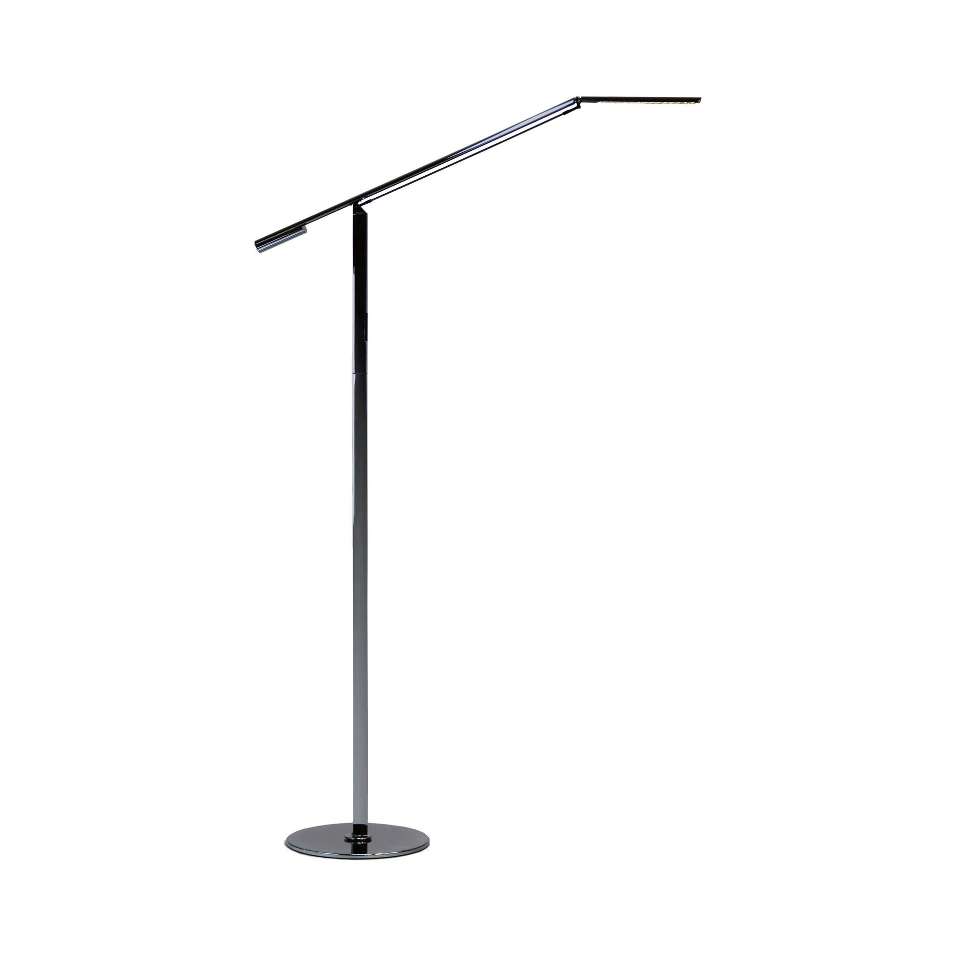 Koncept Technologies Inc Equo 56.75'' Chrome LED Task Floor Lamp