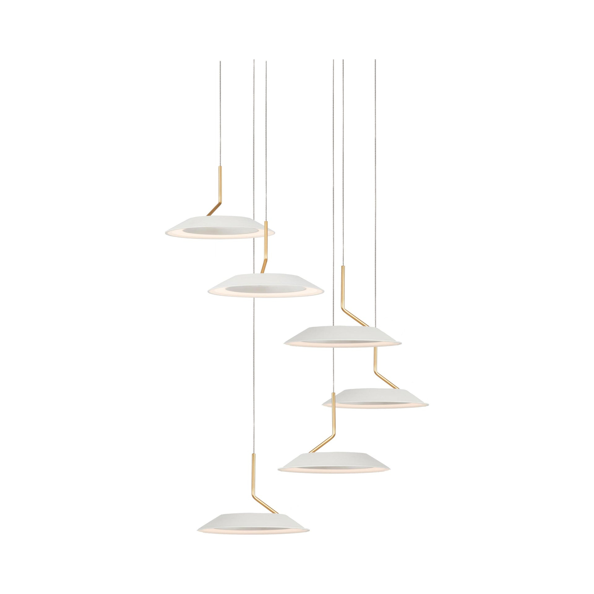 Royyo 6 - Light LED Cluster Pendant