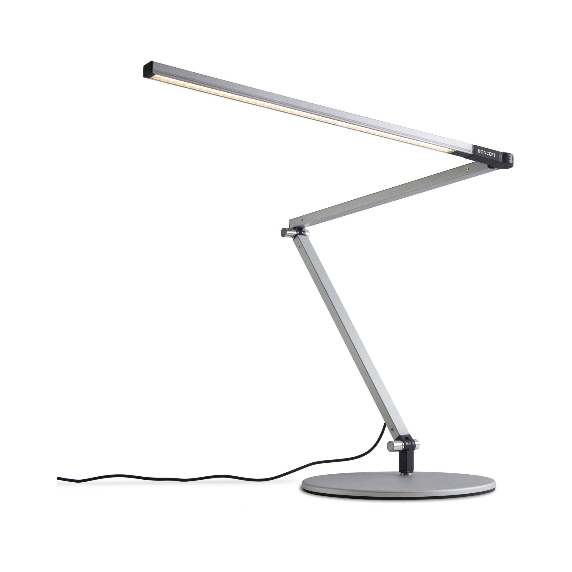 SleekTouch Black Adjustable Clip-On Desk Lamp with Energy Efficient LED