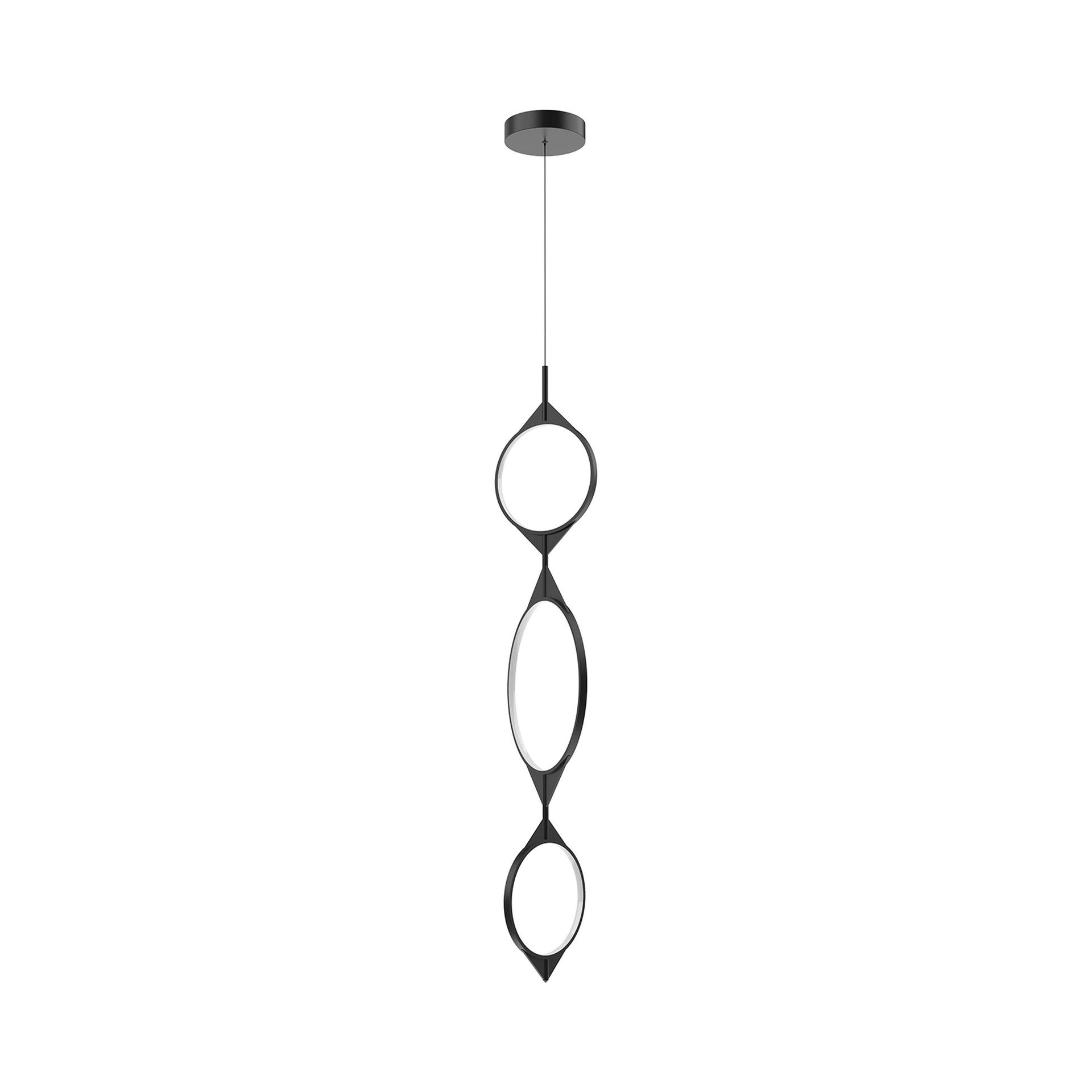 Serif 3 - Light Black LED Unique/Statement Pendant