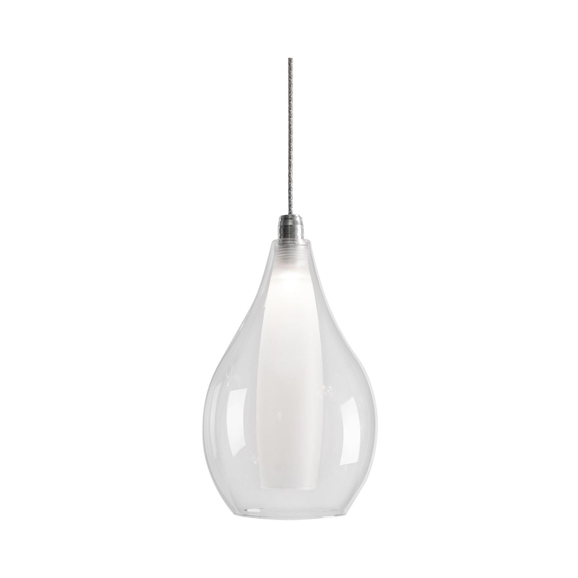 Victoria 1 - Light Chrome LED Single Pendant