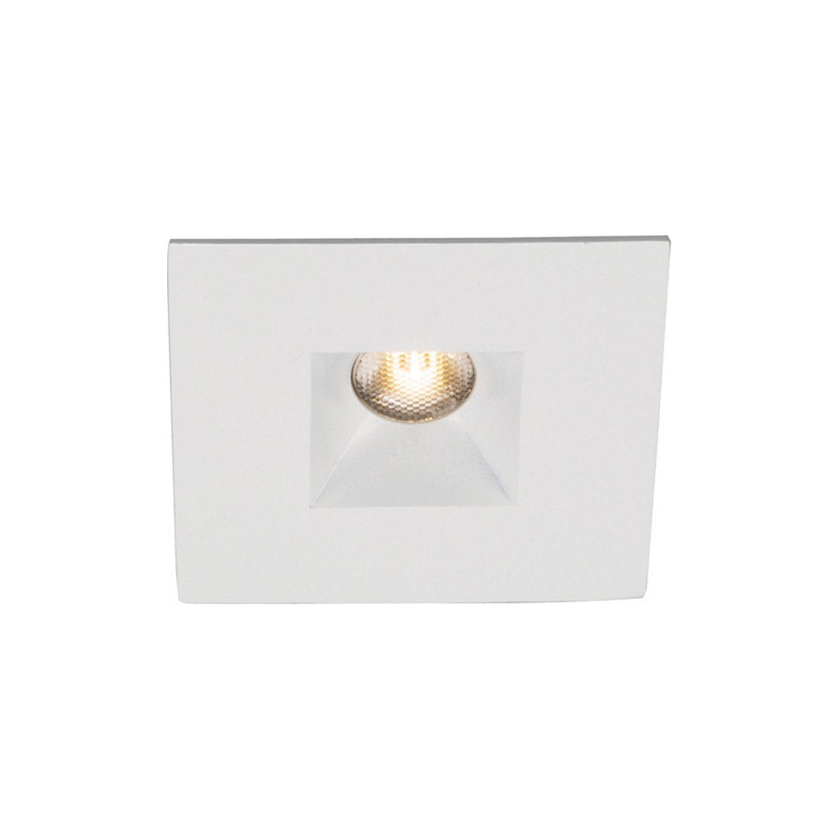 HR-LED251E-27-WT-WAC Lighting-LEDme-4W 1 LED Recessed Light with Open Raffle Sqaure Trim and Integral Driver and Housing-24.5 Inches Wide by 5.63