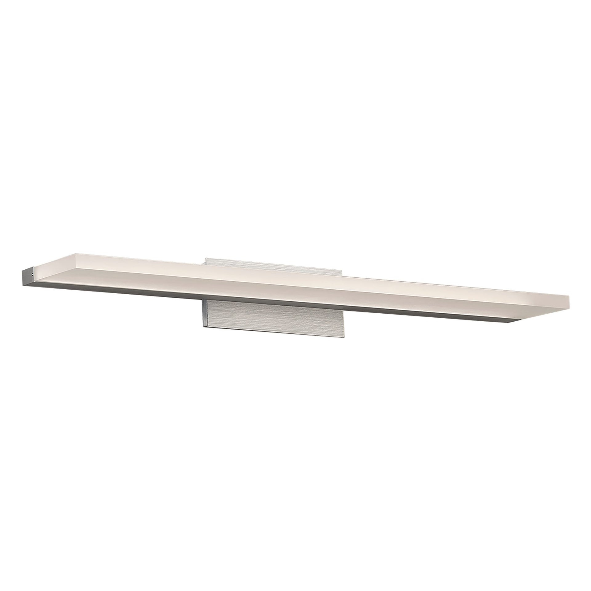 WAC Lighting Level 24" 1-Light LED 3500K Aluminum Bathroom Vanity Light in Gray