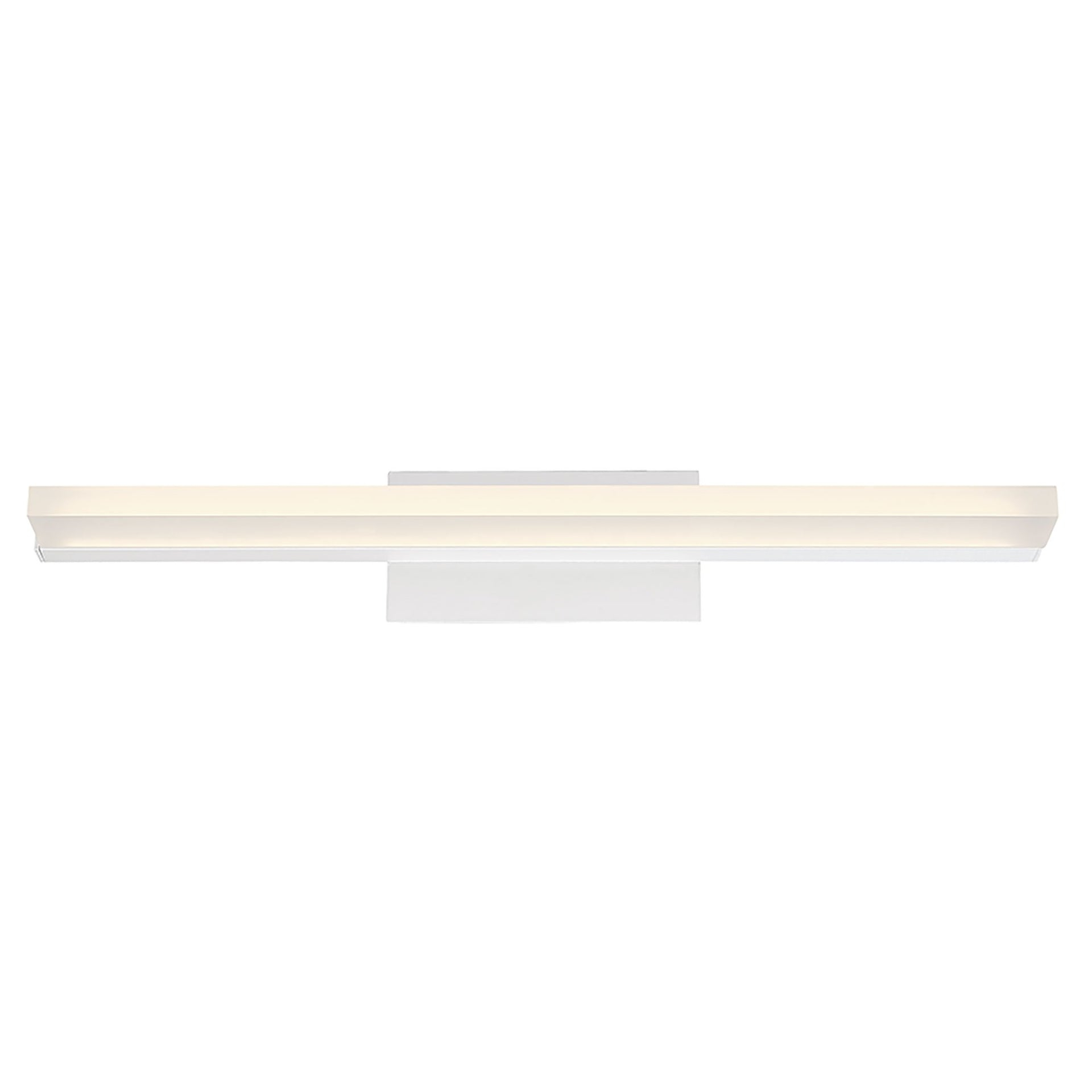 WAC Lighting Level 24" 1-Light LED 3500K Aluminum Bathroom Vanity Light in White