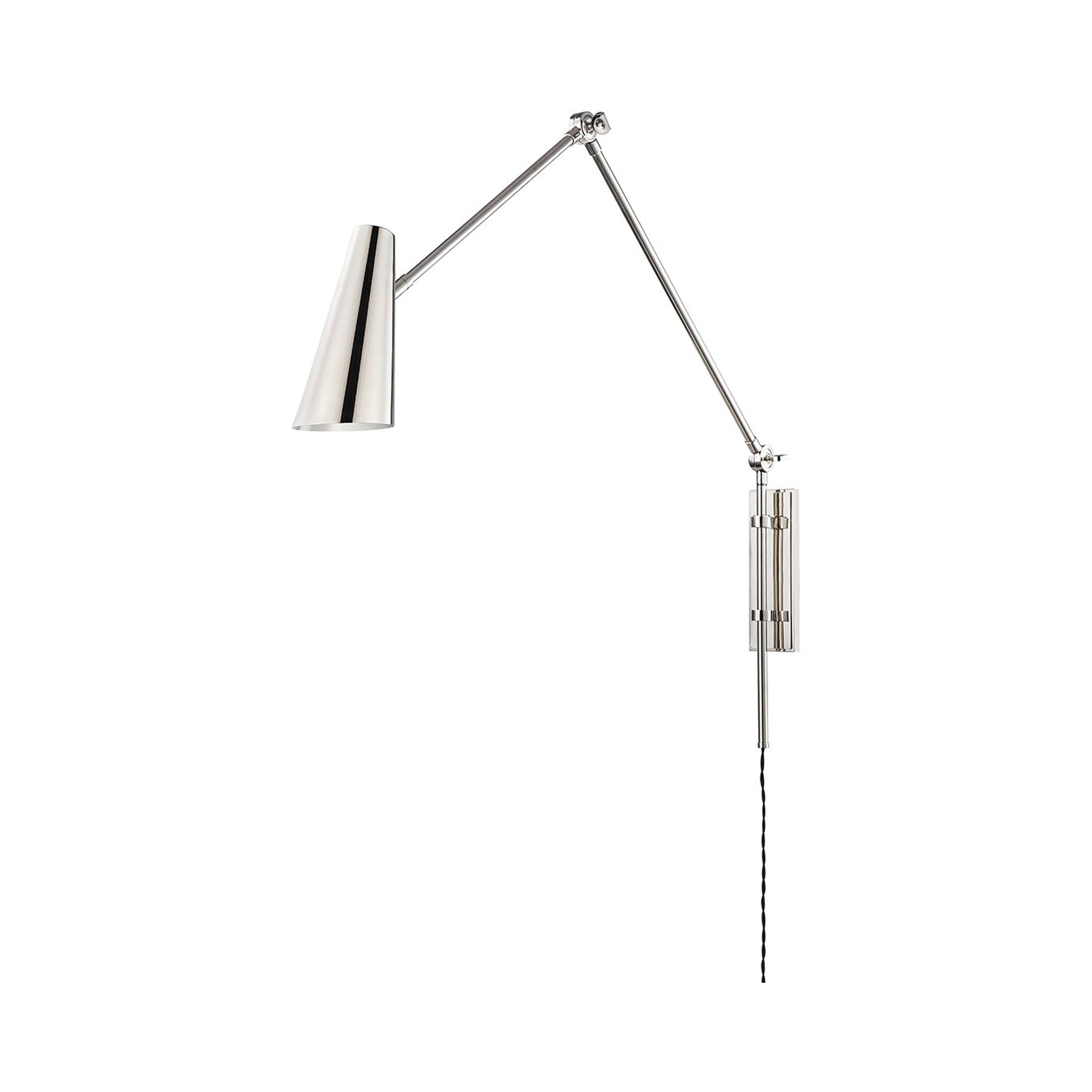 Symphony Plug-In Sconce - Polished Nickel