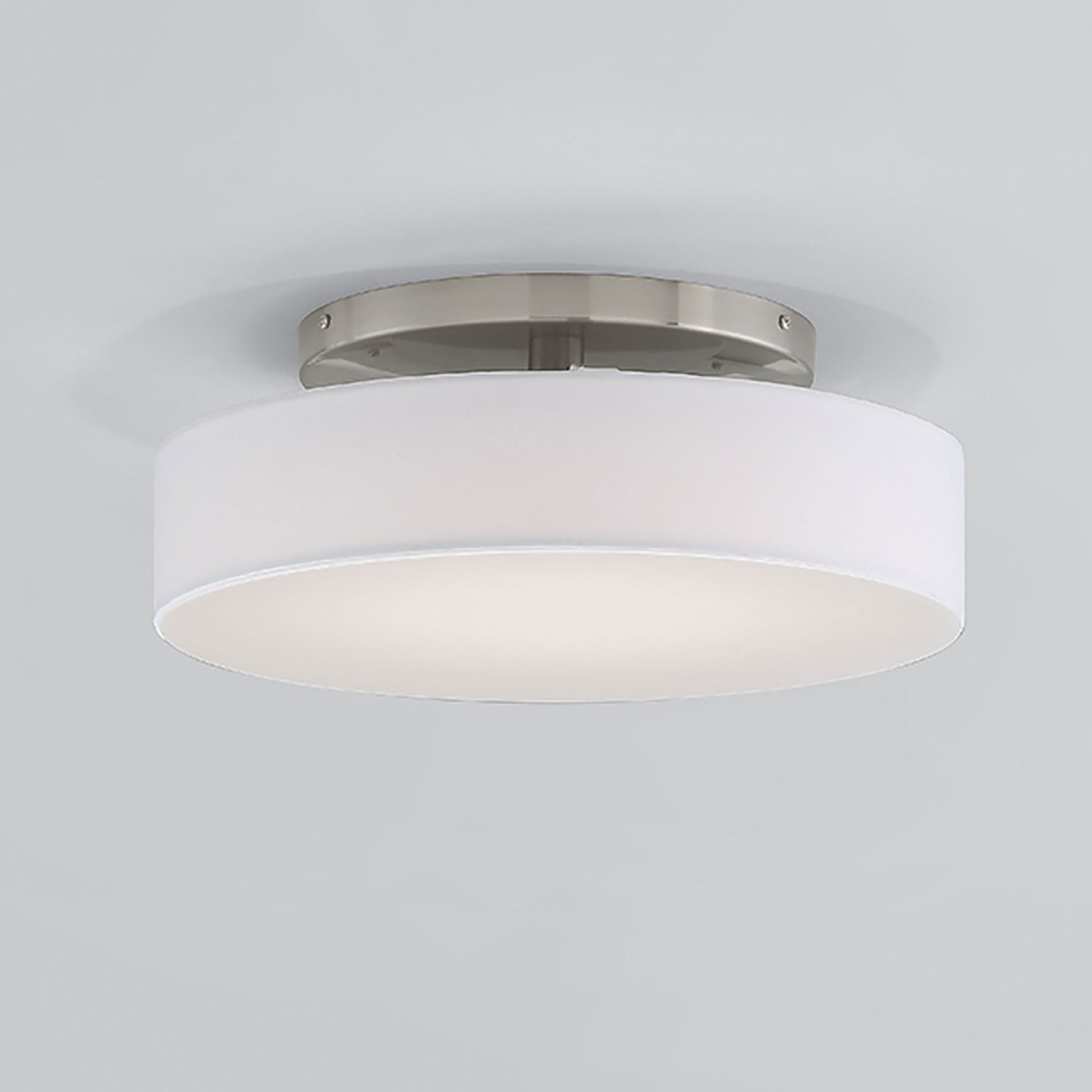 WAC Lighting Manhattan 20" LED 2700K Contemporary Aluminum Flush Mount in Nickel
