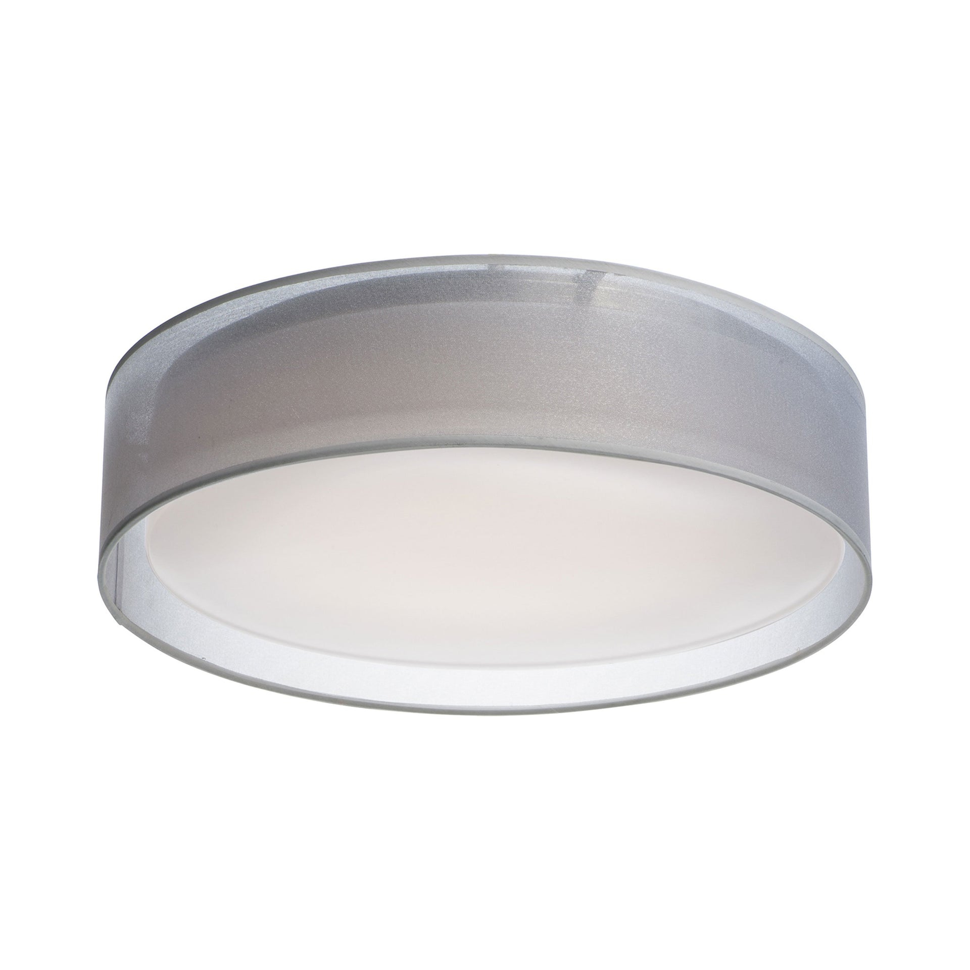 20 in. Prime LED Flush Mount Ceiling Light, White Organza
