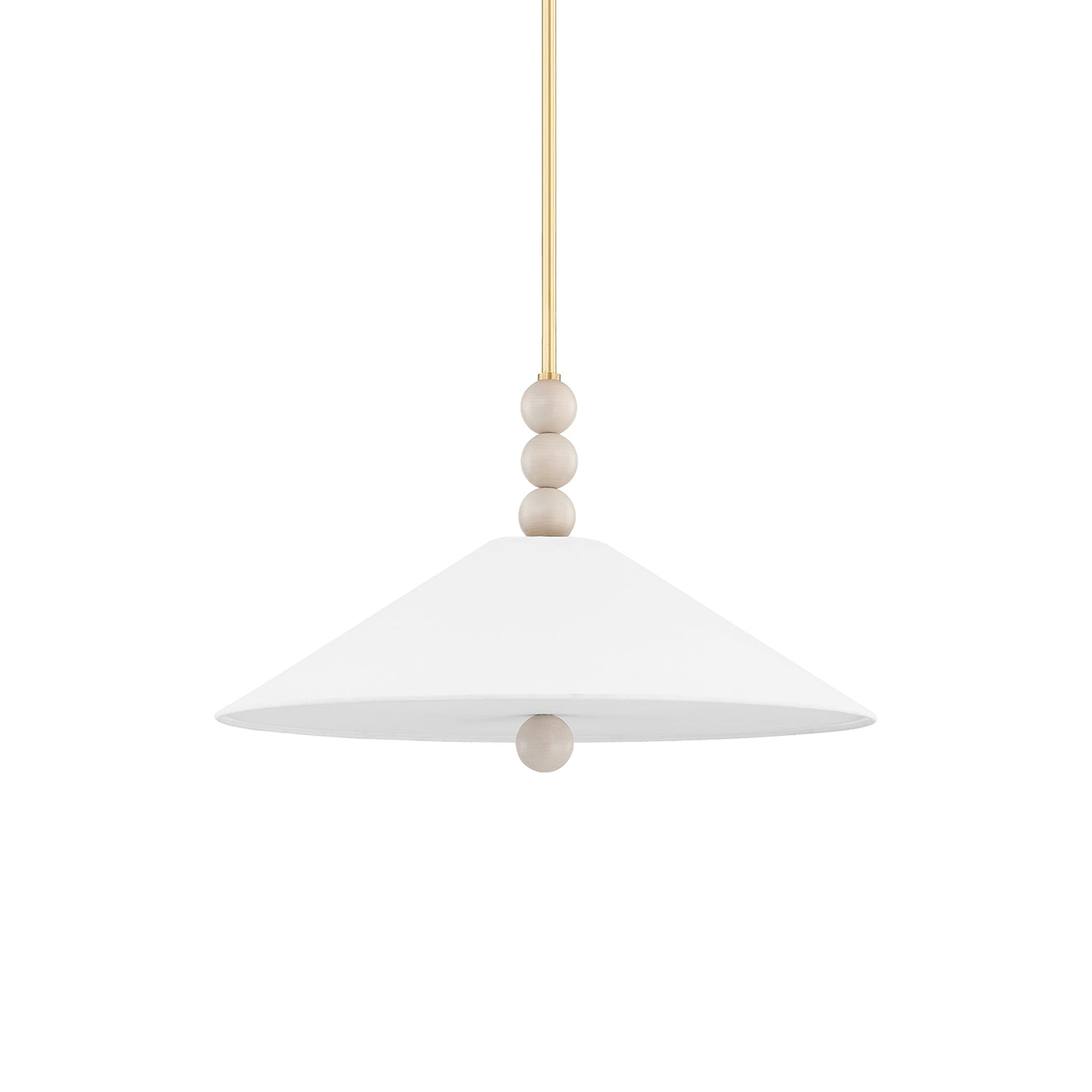 Barbes Pendant Light - White / 22" Dia