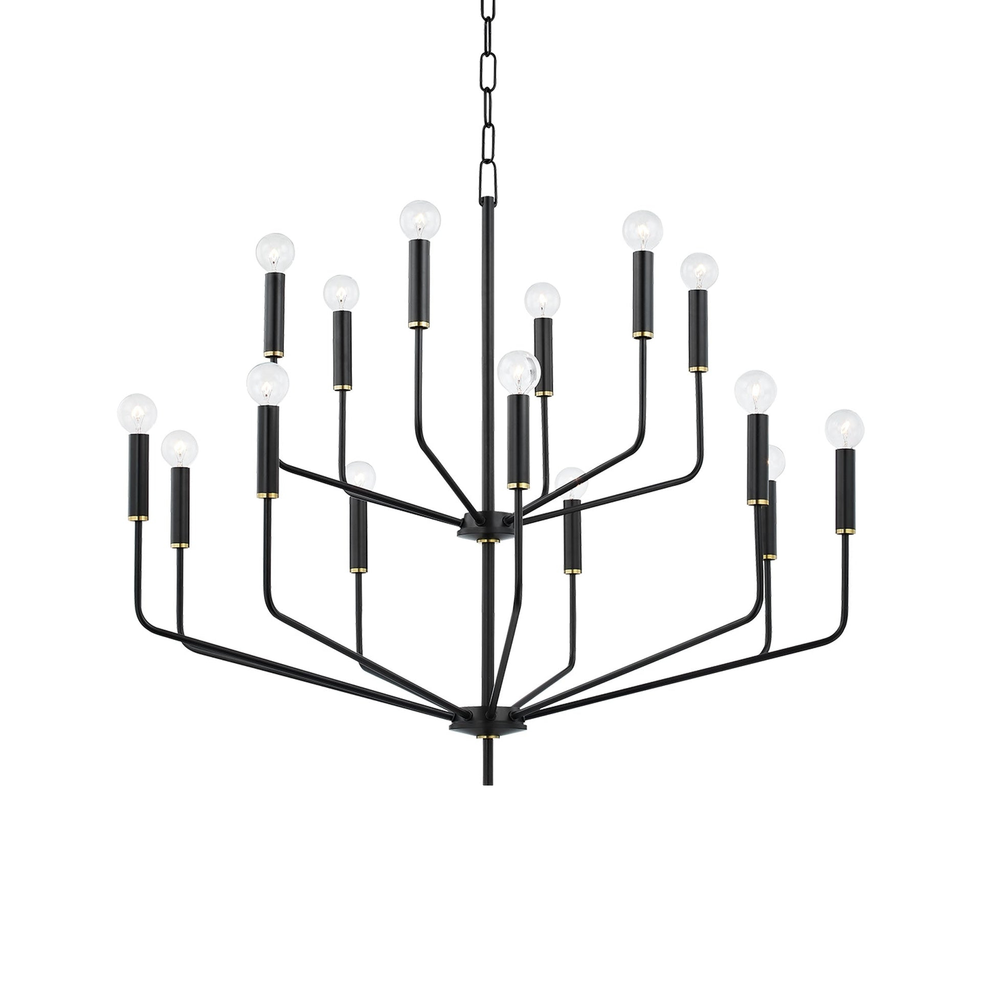 Aneyda 15 Light Metal Dimmable Chandelier
