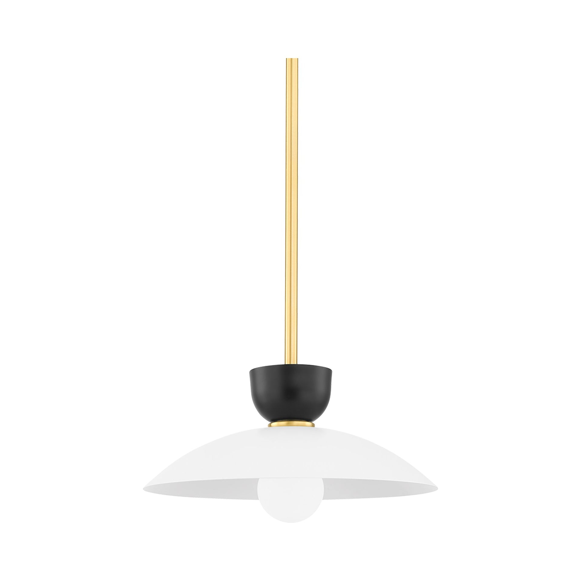 Leander Pendant Light - Antique Brass / 14" Dia